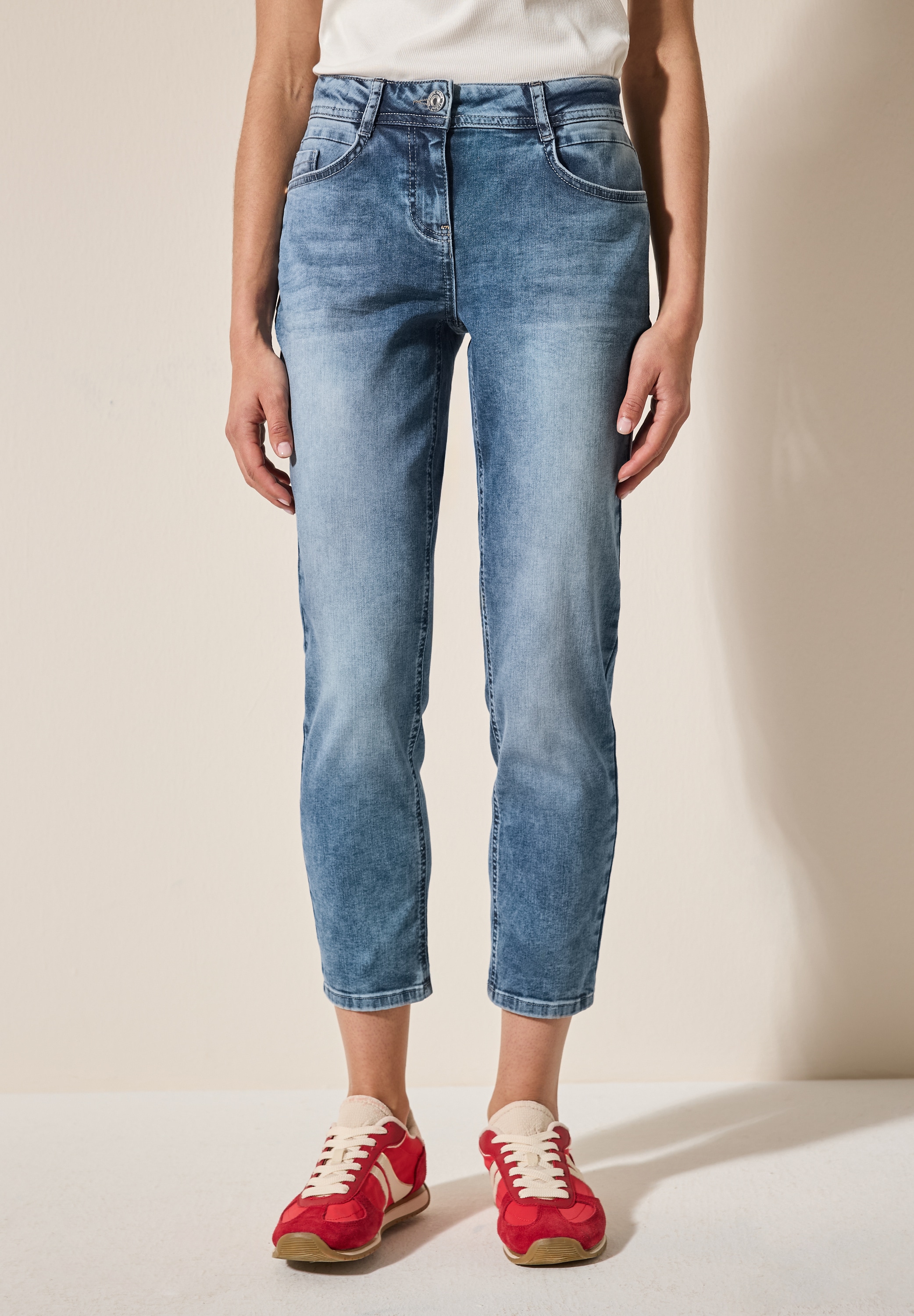 Cecil Comfort-fit-Jeans, aus Baumwolle mit Stretchanteil