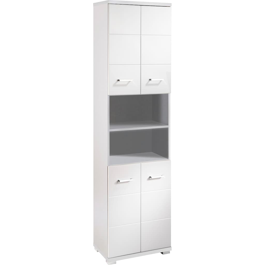 byLIVING Hochschrank »Nebraska«, Breite 50 cm, Badezimmerschrank mit Metallgriffen, viel Stauraum