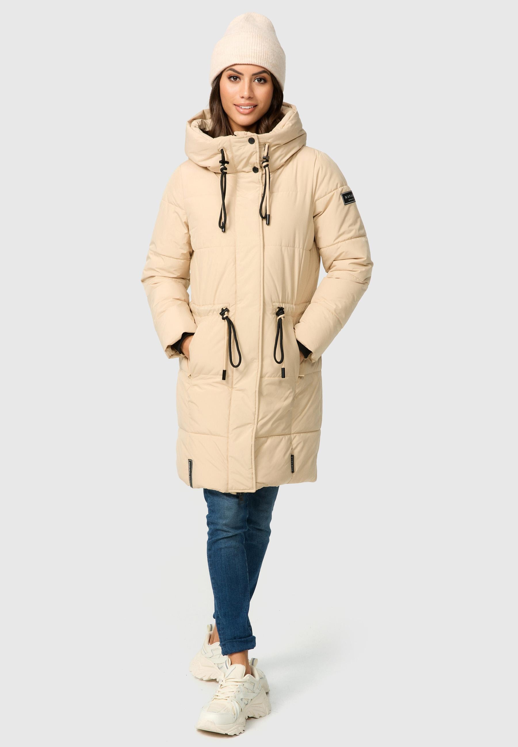 Navahoo Steppmantel »Zuckertatze XIV«, Stylischer Winterparka mit verstellbarer Kapuze