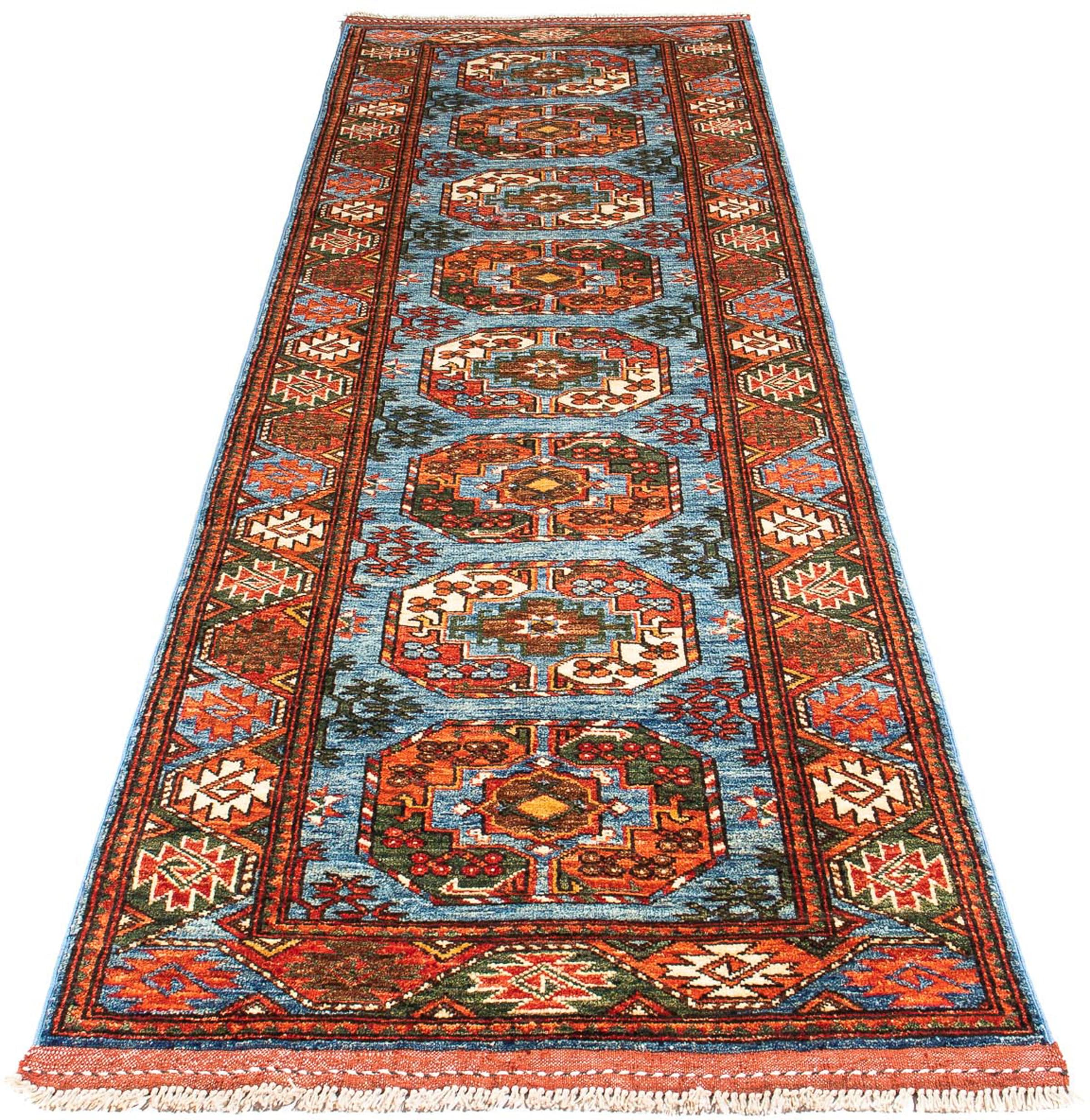 morgenland Orientteppich "Ziegler - Ariana - 294 x 84 cm - hellblau", rechteckig, 6 mm Höhe, Wohnzimmer, Handgeknüpft, E