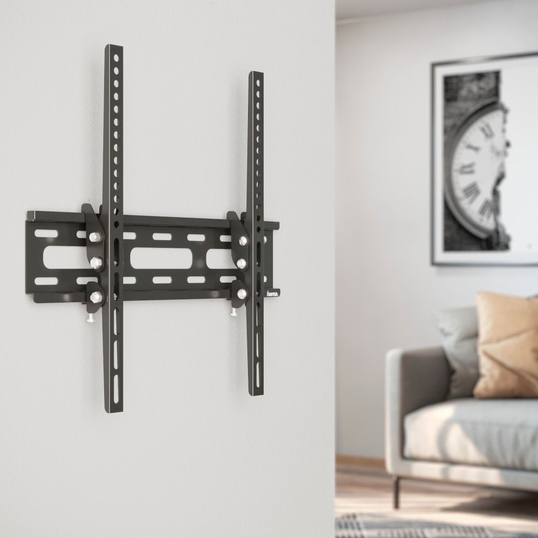 Hama TV-Wandhalterung »Wandhalterung (neigbar, 32" - 75", VESA 400x400)«, bis 191 cm Zoll
