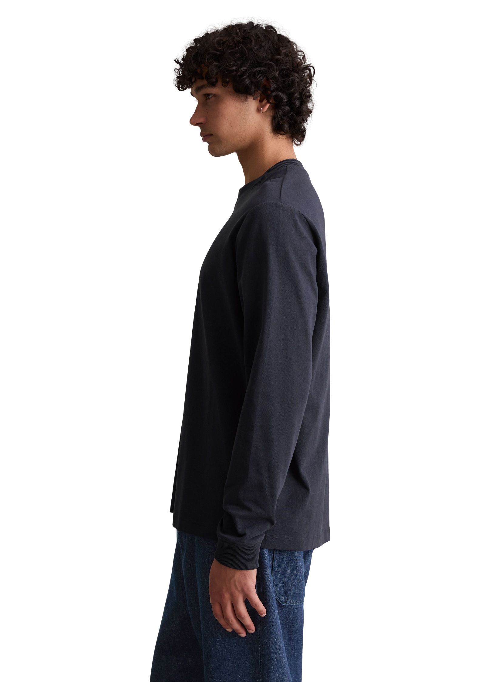 Marc OPolo DENIM Langarmshirt "aus Bio-Baumwolle" günstig online kaufen