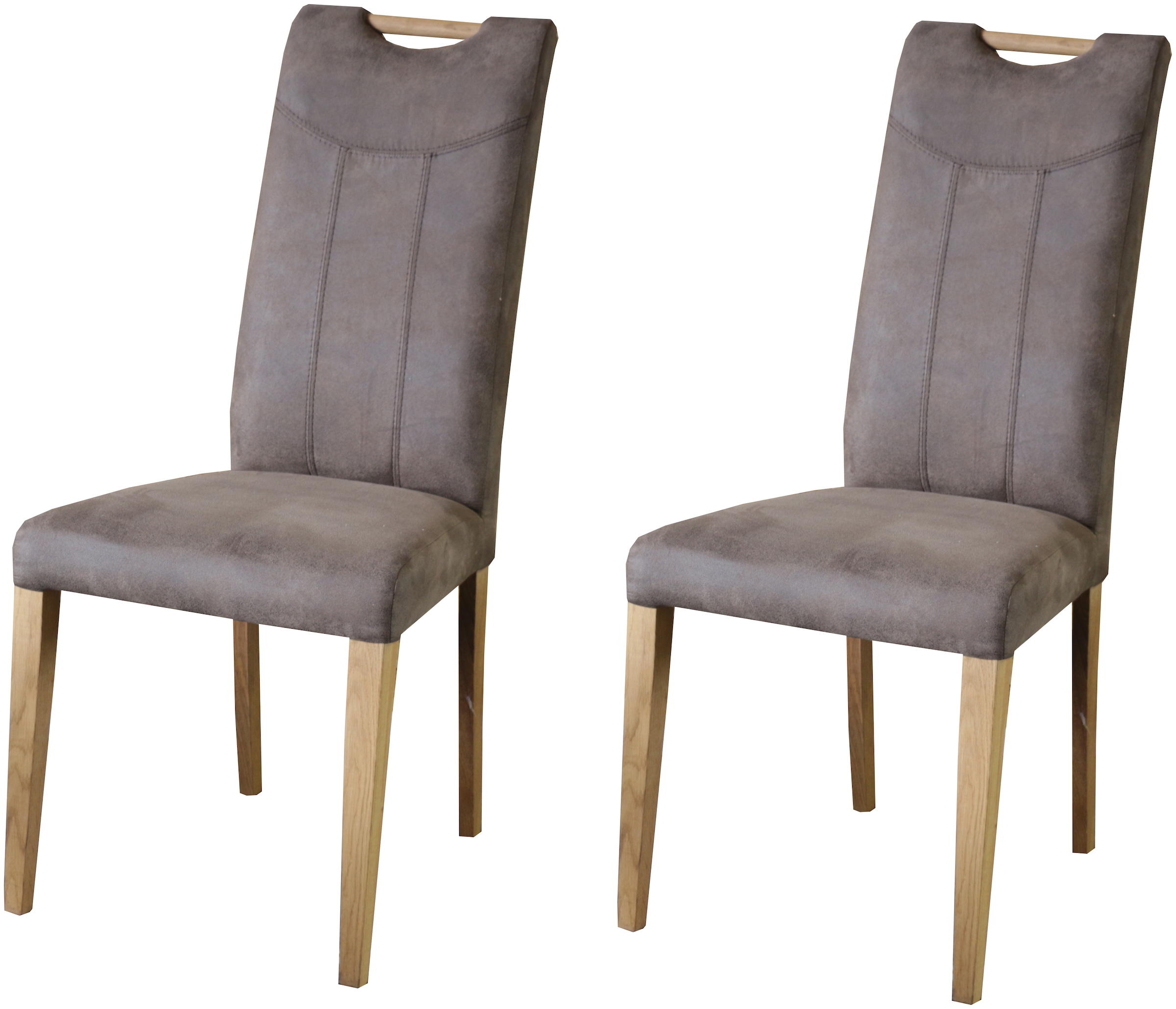 Home affaire Esszimmerstuhl "Roberta Polsterstuhl, Gestell Eiche massiv" (S günstig online kaufen