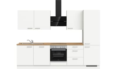 nobilia® elements Küche »elements«, vormontiert, Breite 300 cm, mit E-Geräten kaufen