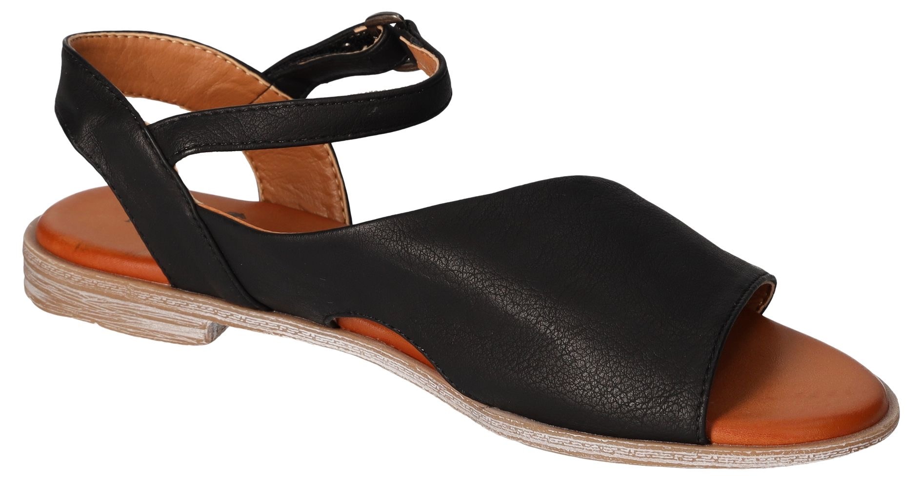 Mustang Shoes Sandale, Sommerschuh, Sandalette, Riemchensandale in asymmetrischer Form