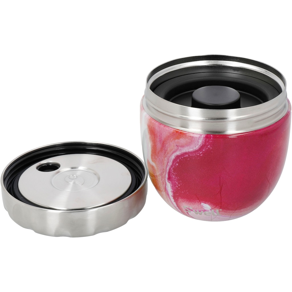 S'well Thermoschüssel »S’well Pink Topaz Eats 2-in-1 Food Bowl«, 2 tlg., aus Edelstahl, Therma-S'well®-Technologie mit dreischichtiger Außenschale