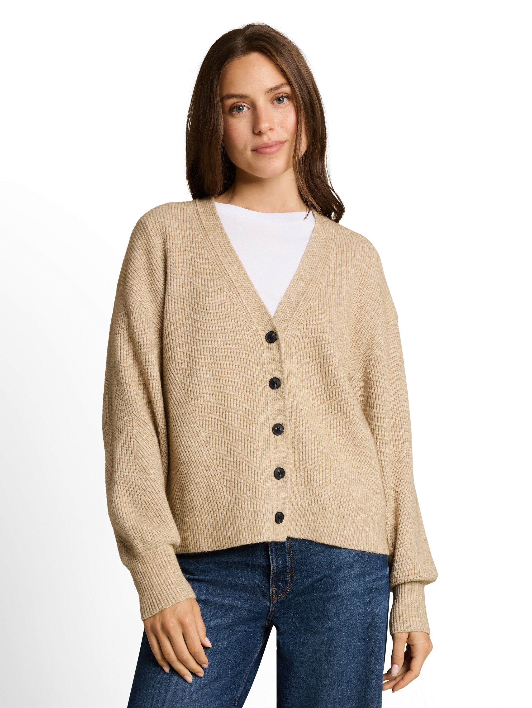 TOM TAILOR Strickjacke »Oversized« mit V-Ausschnitt