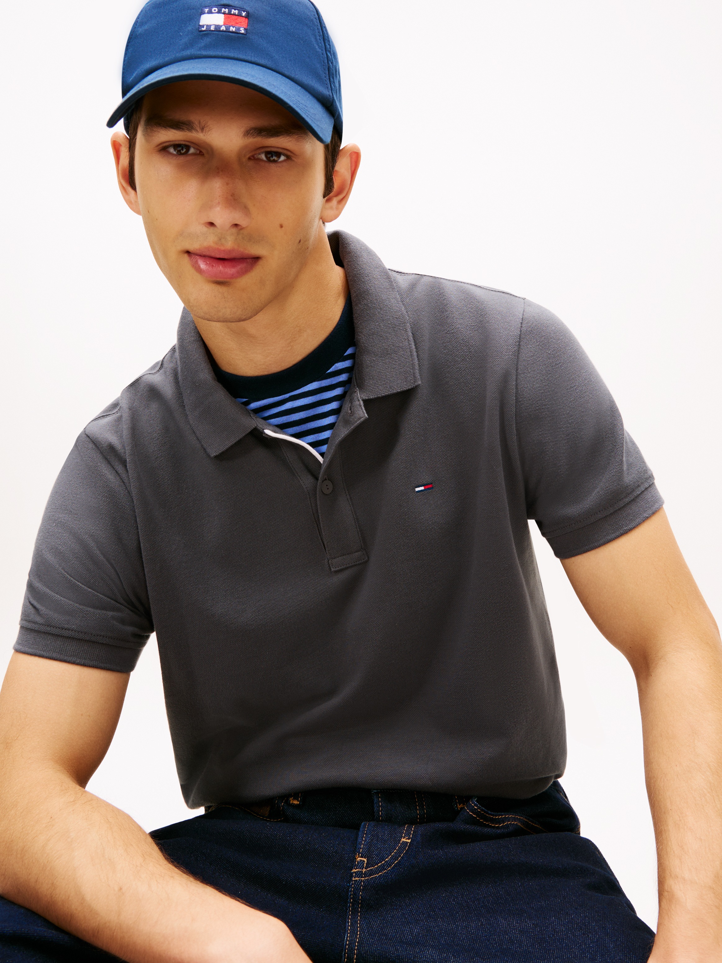 Tommy Jeans Poloshirt "TJM SLIM PLACKET POLO EXT" günstig online kaufen
