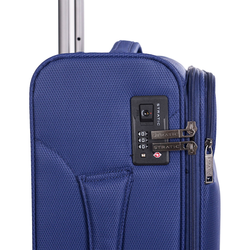 Stratic Weichgepäck-Trolley »Stratic Light + S, dark blue«, 4 Rollen