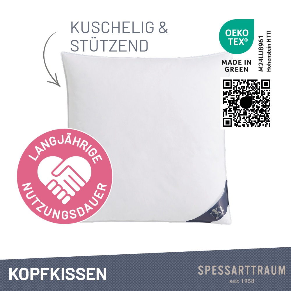SPESSARTTRAUM 3-Kammer-Kopfkissen "Exklusiv, Kissen ist made in Germany" Fü günstig online kaufen
