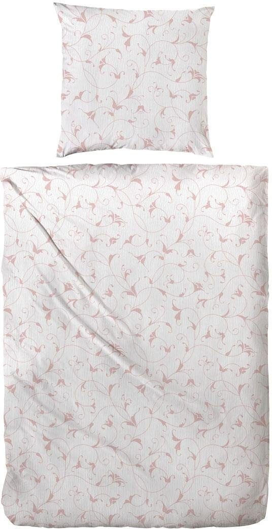 Primera Bettwäsche "Bio Crepe Ranken" 2 Stk. tlg. mit filigranem Rankenmust günstig online kaufen