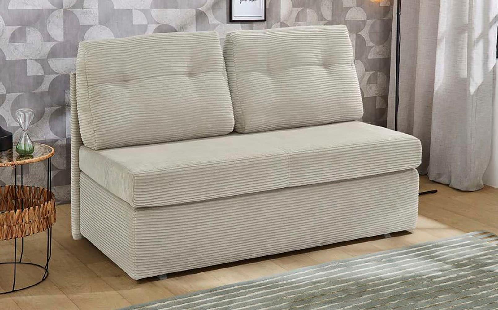 Jockenhöfer Gruppe Schlafsofa "Torben, B: 130 cm, Liegefl. 126x191 cm" mit Schlaffunktion, Bettkasten & Rückenkissen