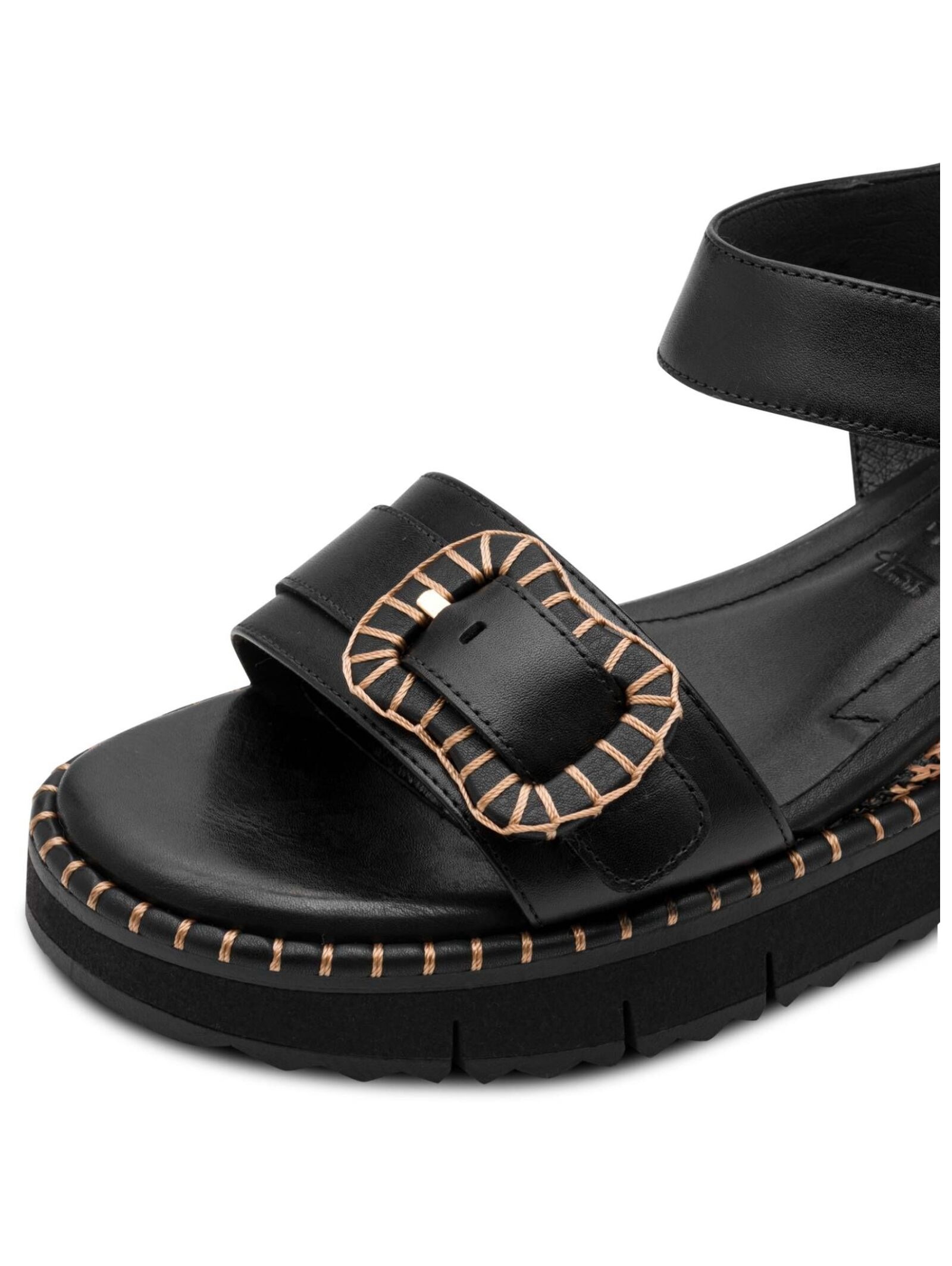 Tamaris Sandals Leather Women's Black 41 2