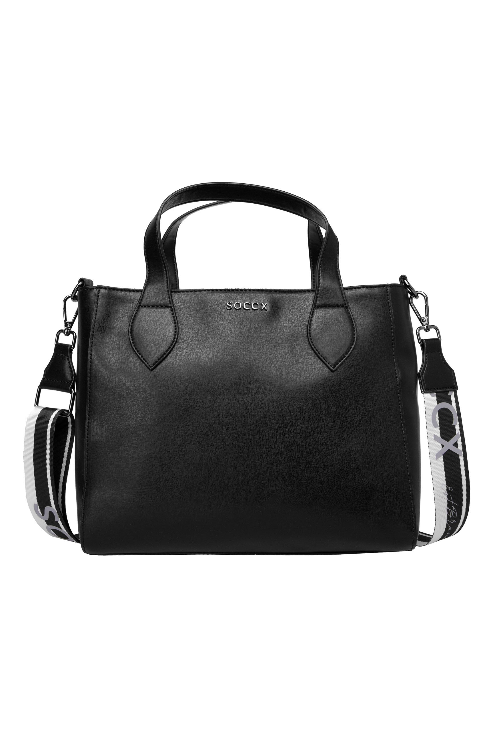 SOCCX Henkeltasche, mit vielen Innenfächern