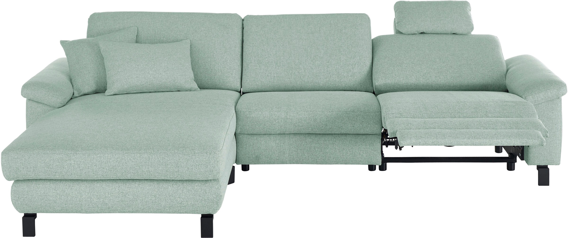 3C Candy Ecksofa »Mainau L-Form«, Relaxfunktion im 1,5-Sitzer, motorische Schlaffunktion in Longchair