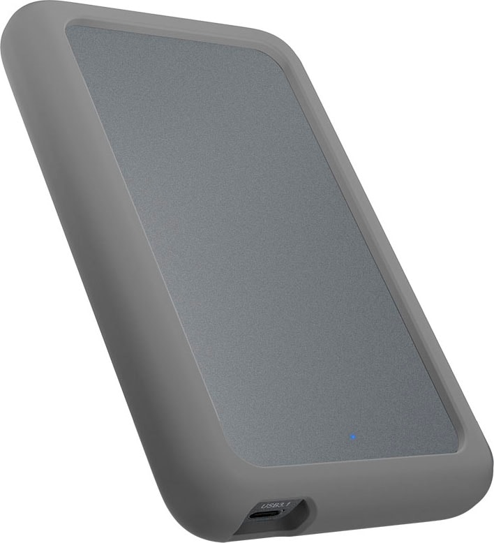 ICY BOX Festplatten-Gehäuse »ICY BOX Aluminium Gehäuse f.2,5 SATA HDD/SSD zu USB 3.2 Type-C«, Silikonhülle