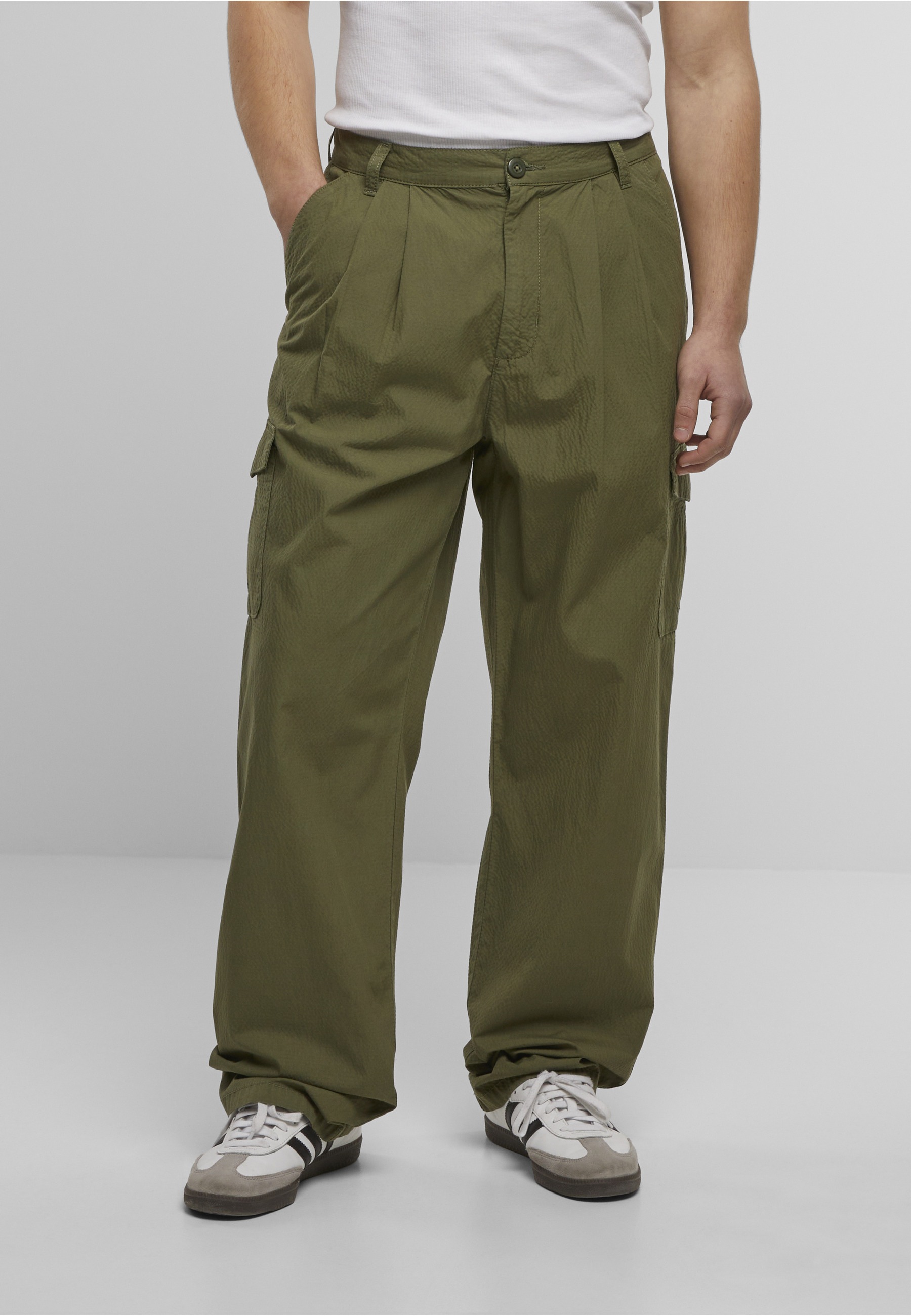 Urban Classics Tb7604 Cargo Trousers Light Olive 38 2