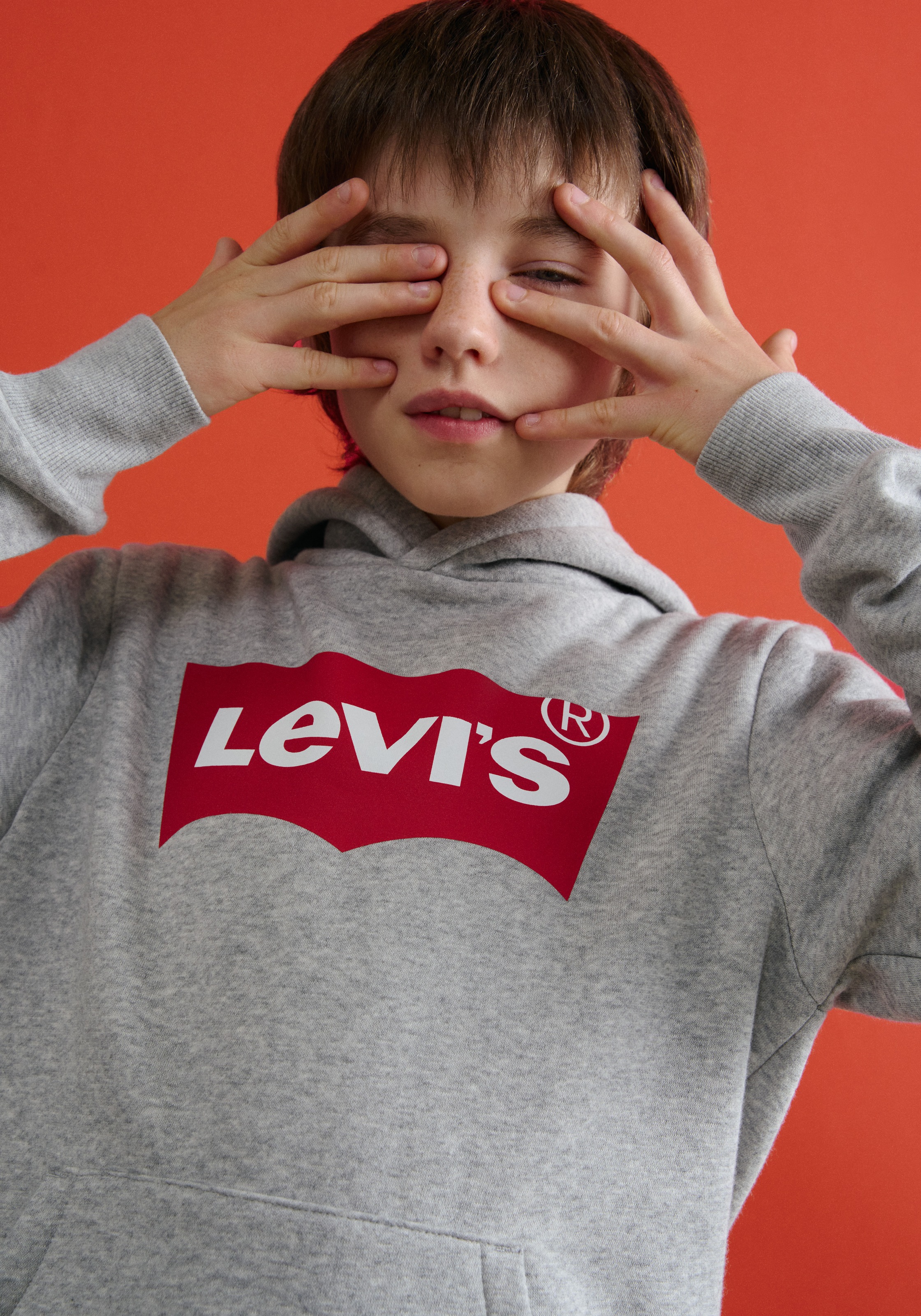 Levi's® Kids Kapuzensweatshirt »LVB BATWING PULLOVER HOODIE«, for BOYS