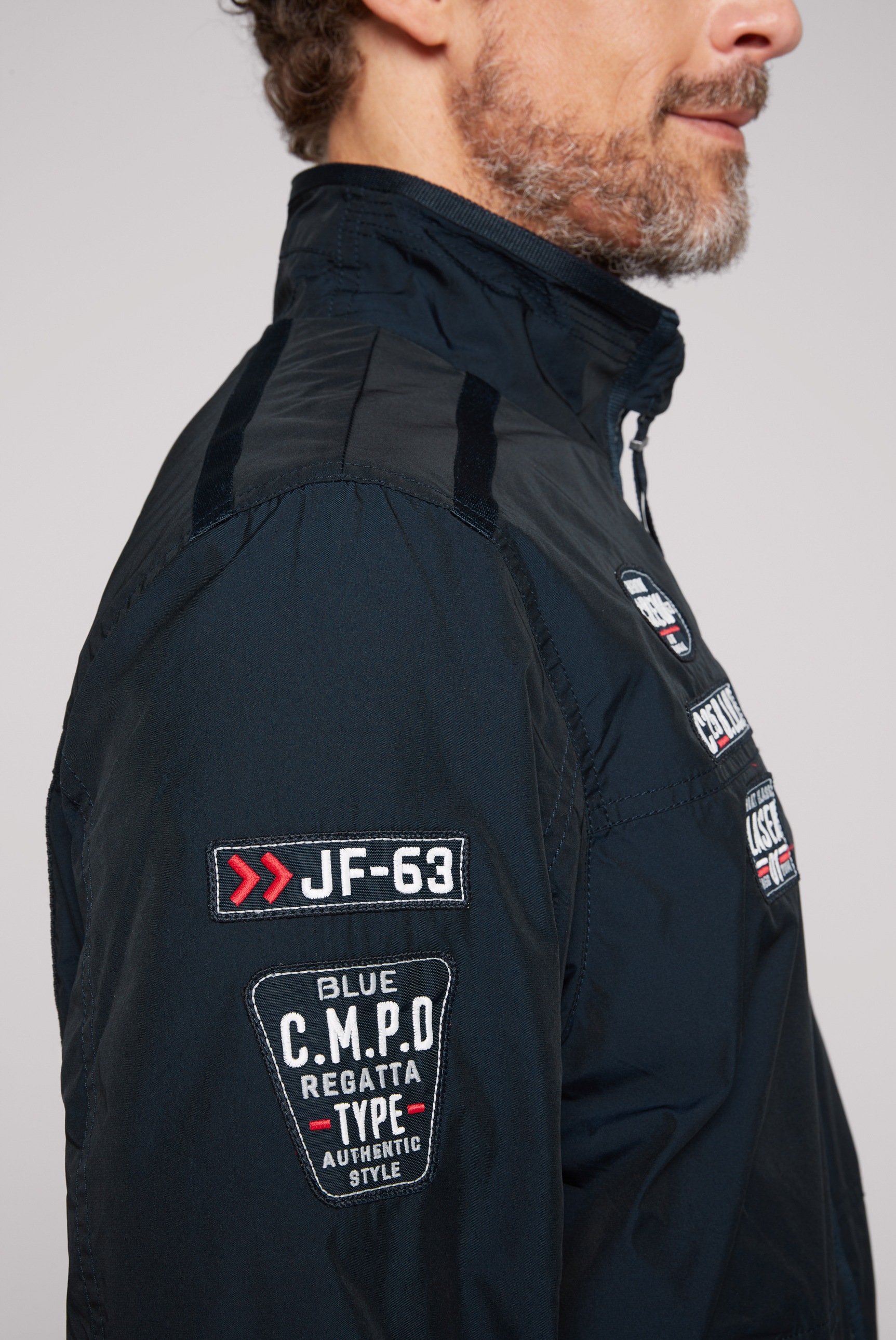 CAMP DAVID Outdoorjacke, ohne Kapuze, mit Stehkragen