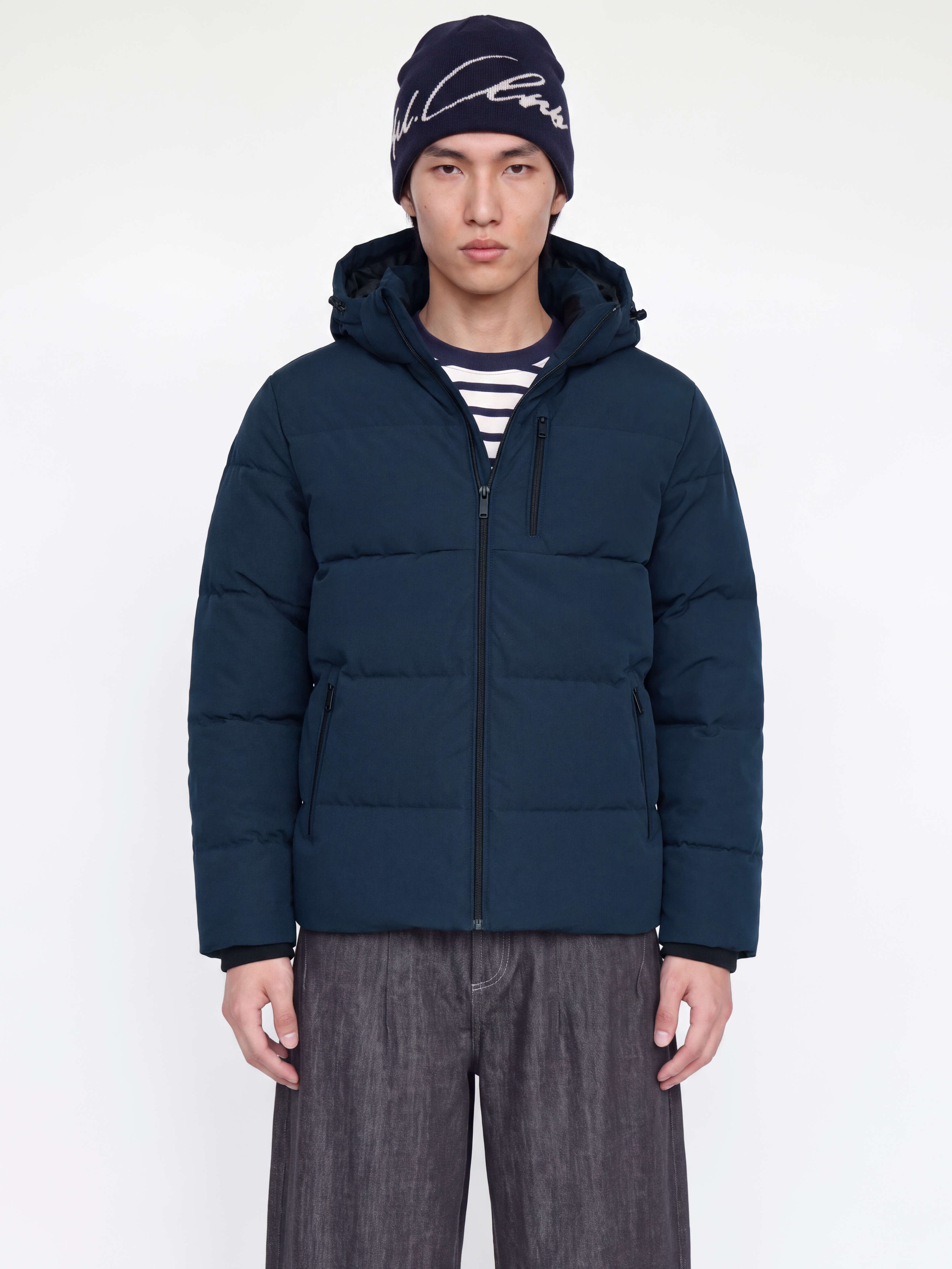 Jack & Jones Steppjacke "JJEBECKS PUFFER SN" mit Kapuze Kunstfaser, regular fit