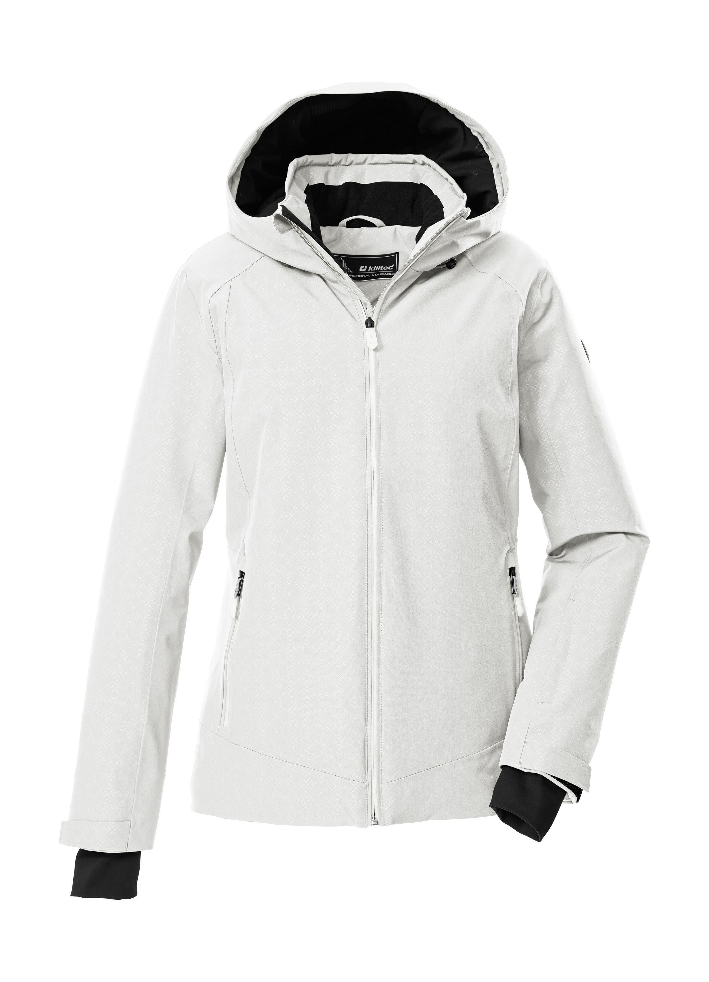 KILLTEC Damen Skijacke "KSW 33 WMN SKI JCKT", weiß, Gr. 38, Obermaterial: 100% Polyester;Futter: 100% Polyester;Füllung: 100% Polyester, Jacken,