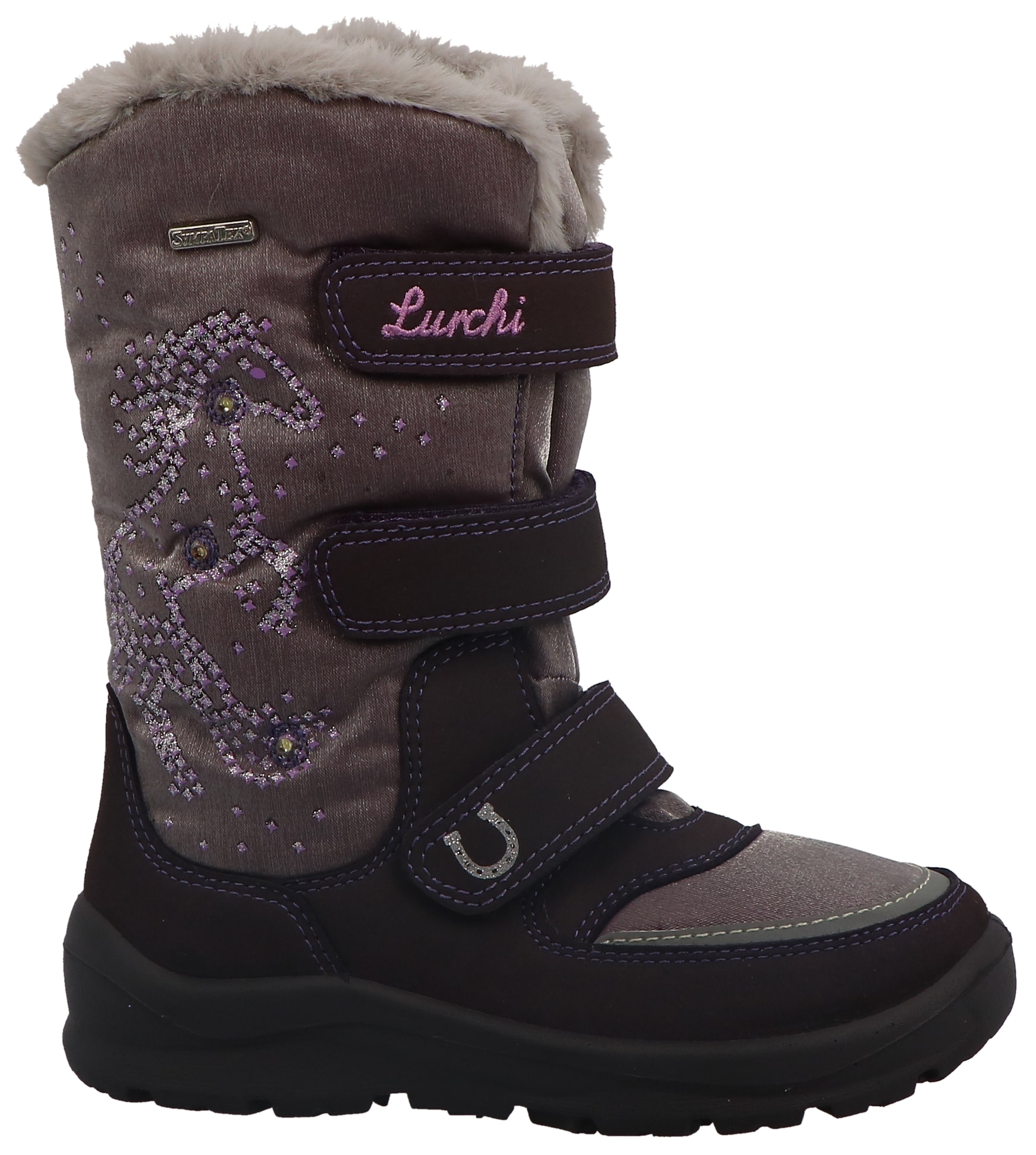 Lurchi Winterstiefel "Kalina-SYMPATEX Blinkschuh", Winterboots, Outdoorstiefel, Klettstiefel mit Blinkfunktion