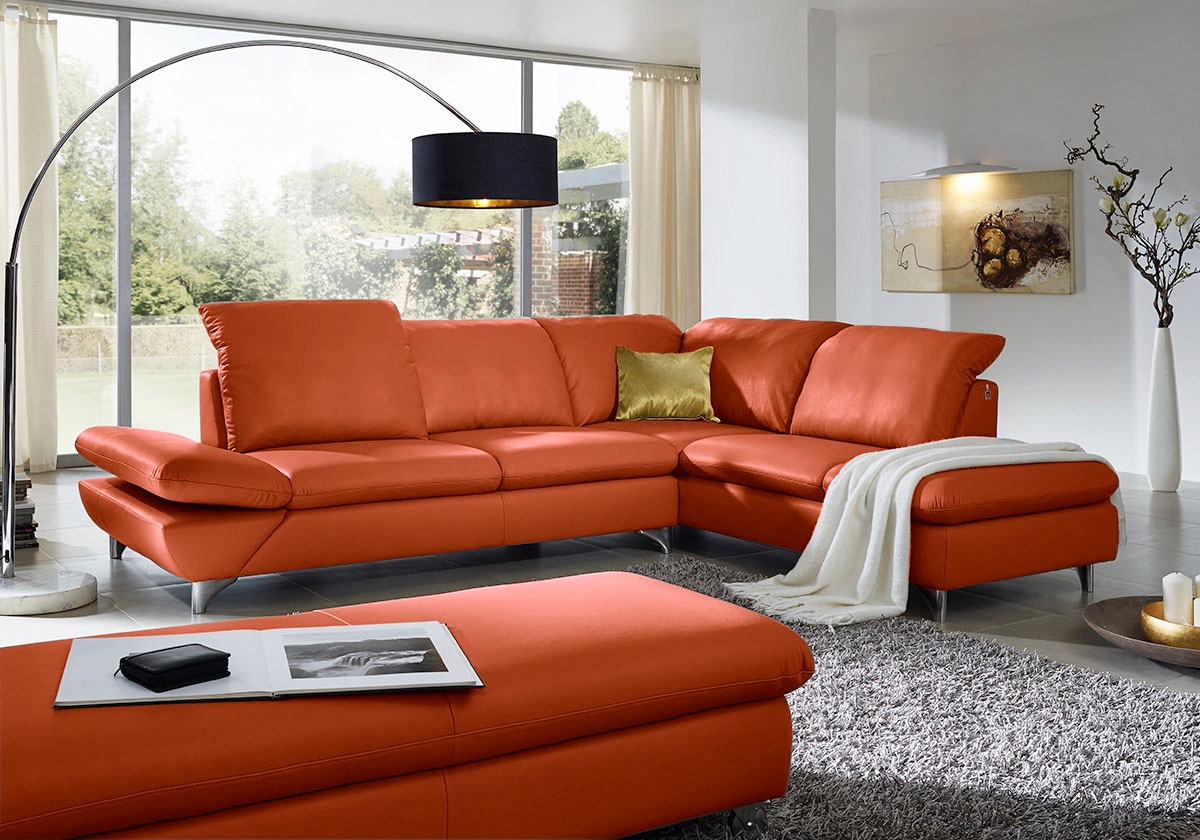 W.SCHILLIG Ecksofa "Taoo, elegant und zeitlos, bequem, L-Form, Breite 296cm" mit Sitziefenverstellung & Kopfteilverstellung