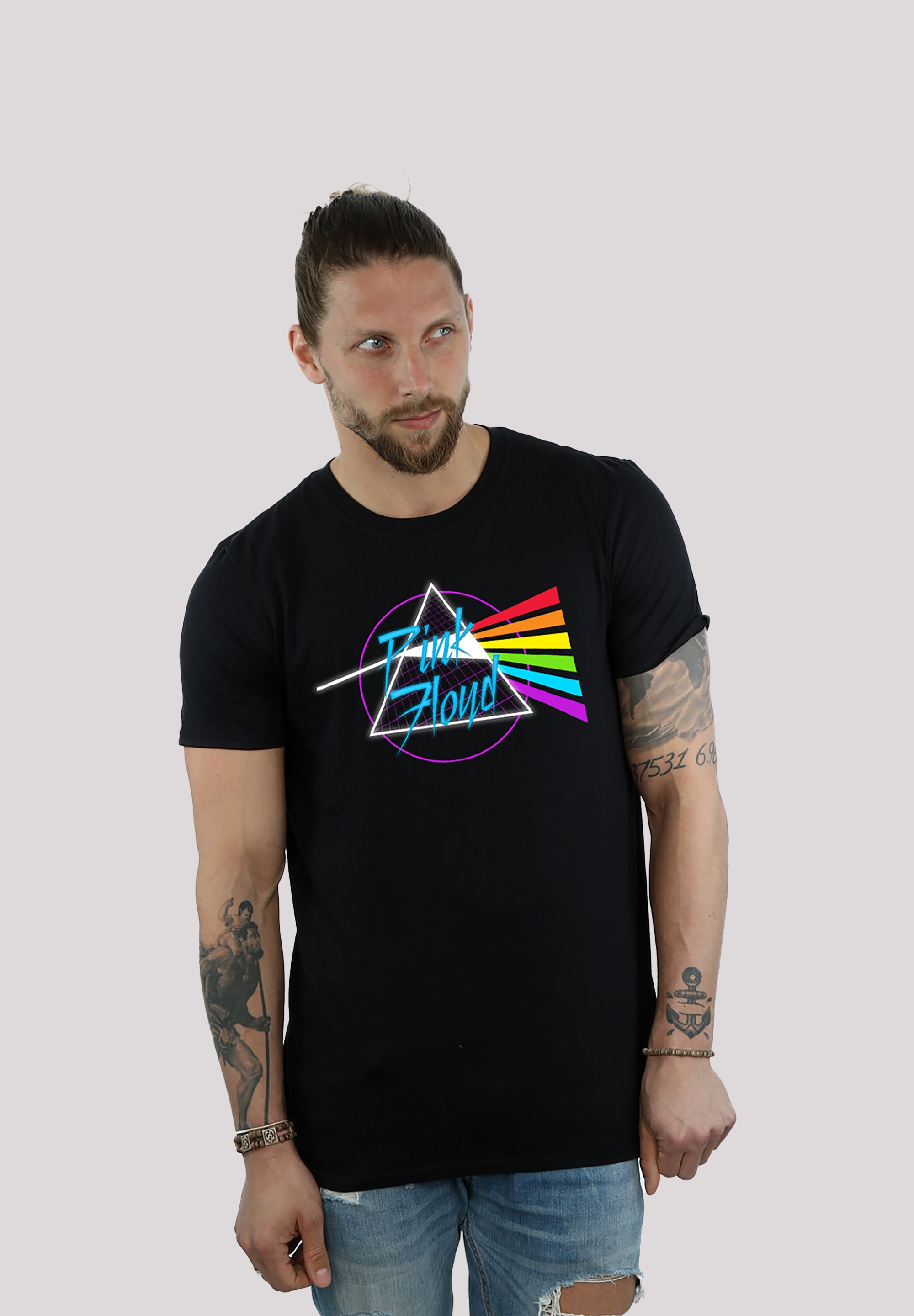 T-Shirt »Pink Floyd Neon Dark Side«, Print