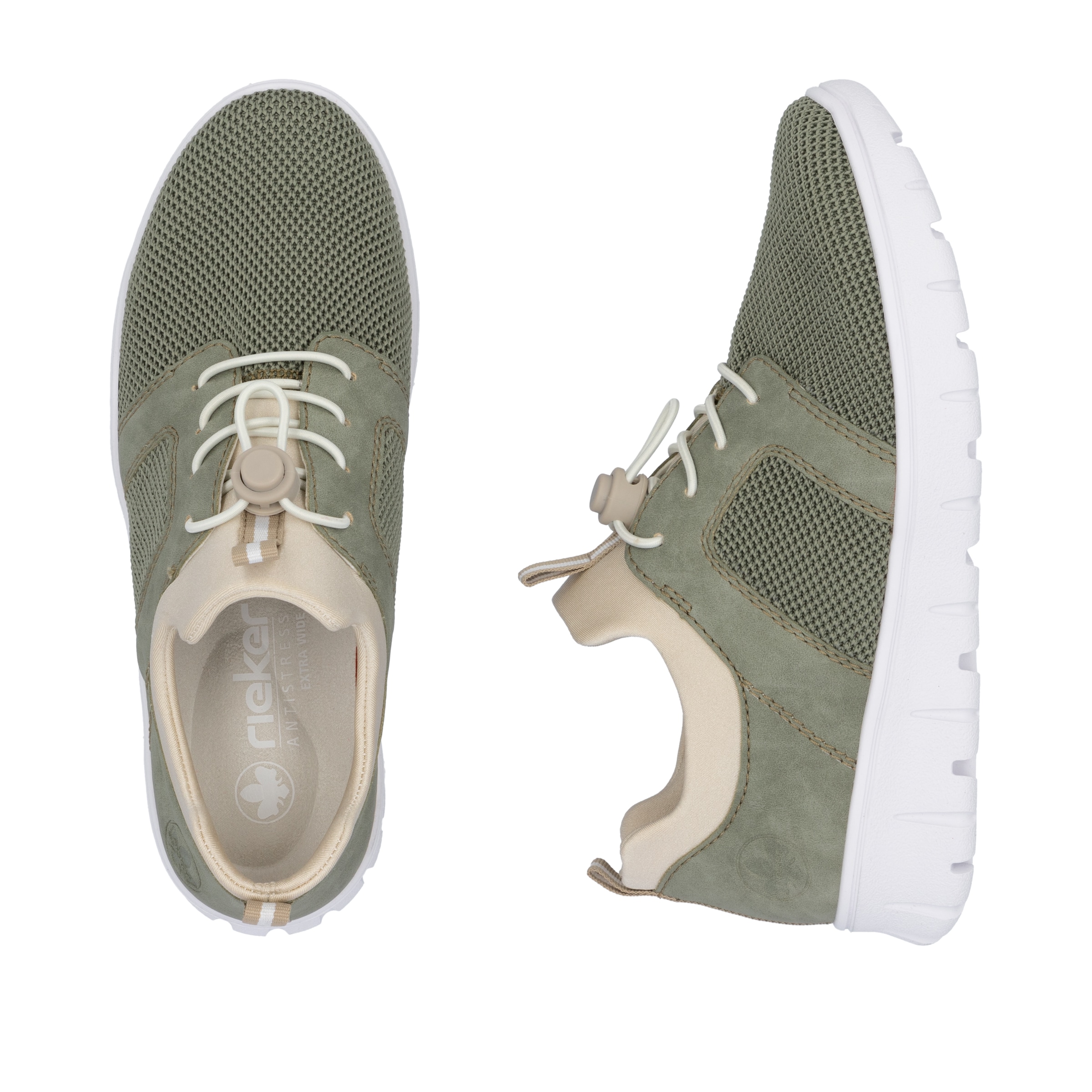 Rieker Slip-On Sneaker, Halbschuh, Freizeitsneaker, Schlupfschuh mit Anziehlaschen