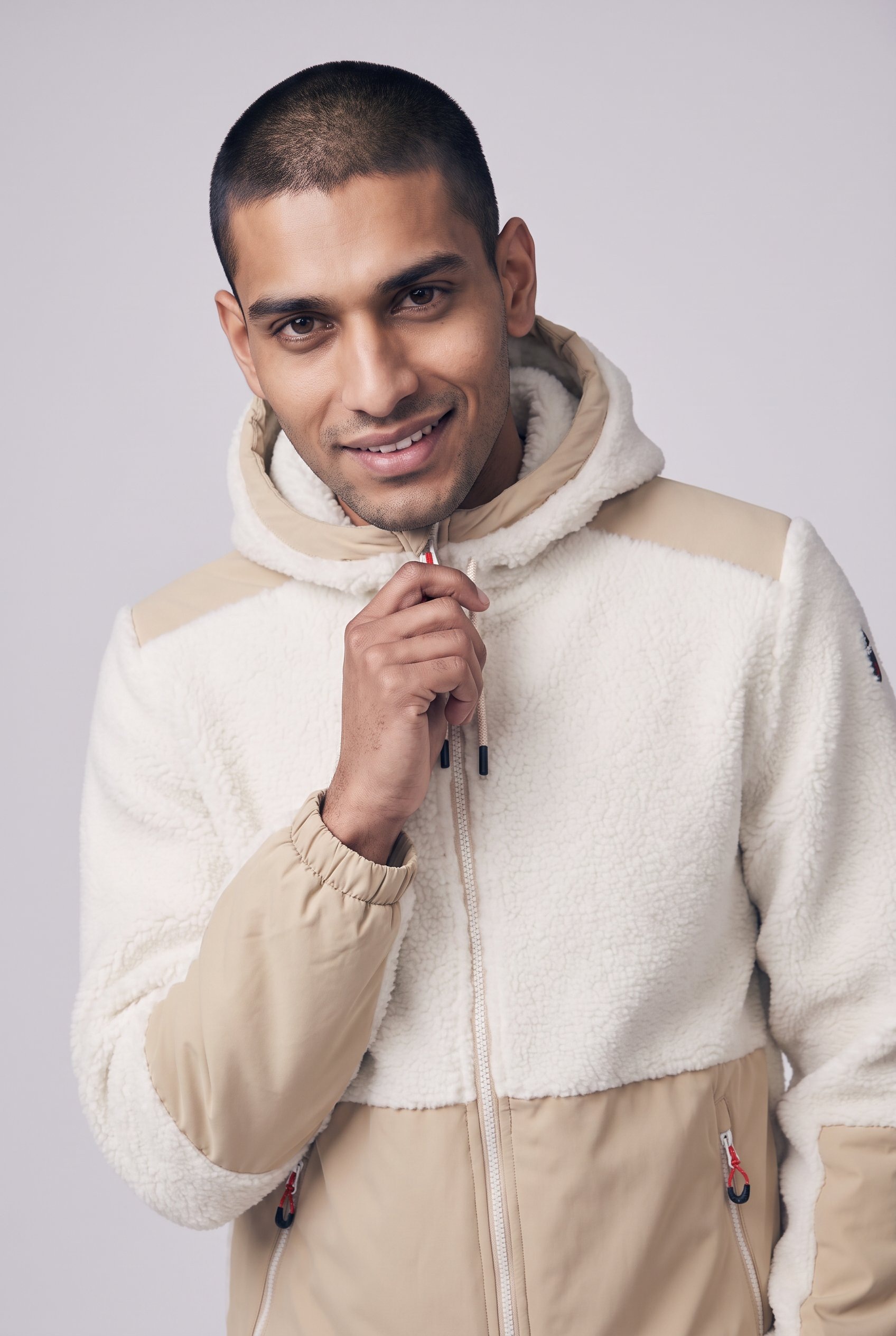 Icepeak Plüschjacke mit Kapuze mit Kapuze und hochschließendem Kragen, aus Polyester