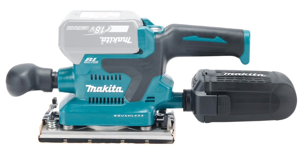 Makita Akku-Schwingschleifer »»DBO382Z« 18V, 93x185 mm, ohne Akku und Ladegerät« leistungsstarker Akku-Schwingschleifer zum Schleifen großer Flächen