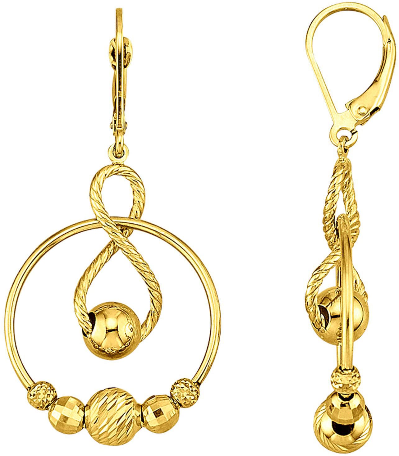 Paar Ohrhänger »Schmuck Geschenk Gold 375 Ohrschmuck Ohrringe Infinity/Unendlichkeit«