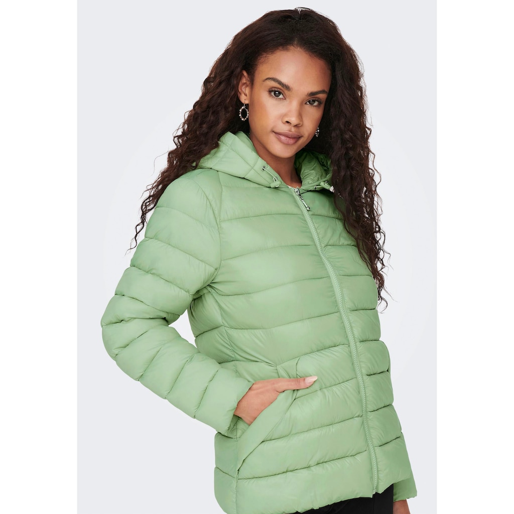 ONLY Steppjacke »ONLSKY QUILTED JACKET CC OTW«, mit Kapuze