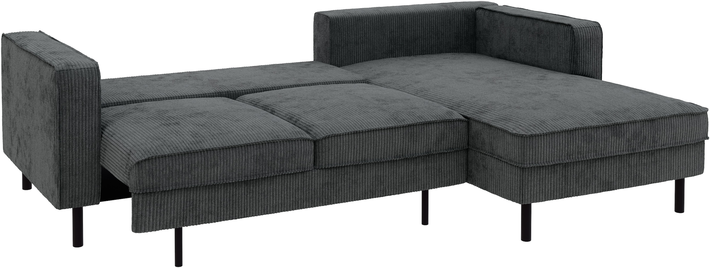 TRENDMANUFAKTUR Ecksofa »Watkins, Couch wahlweise mit Schlaffunktion & Bettkasten, auch in Cord«, Recamiere beidseitig montierbar, OTTOs Choice, Breite 232 cm