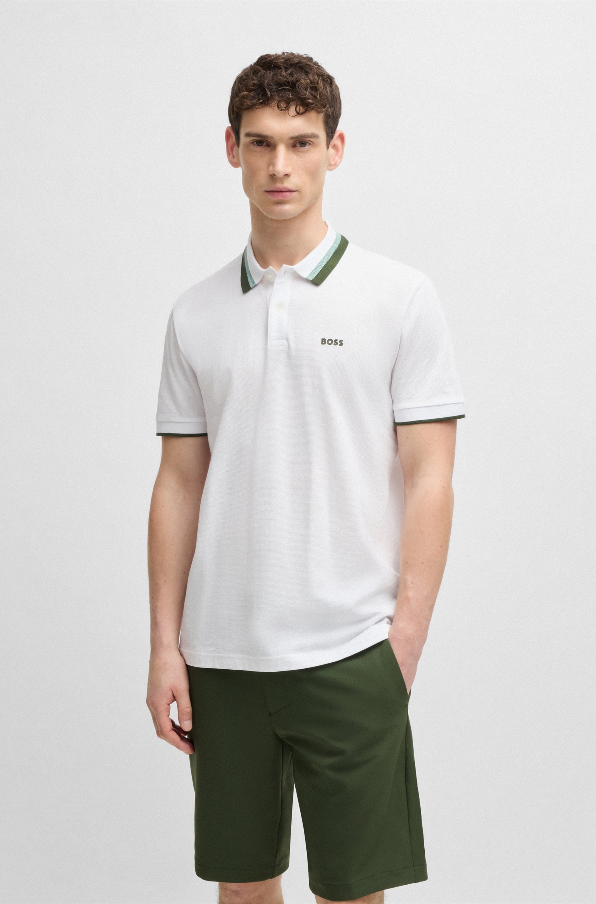 BOSS GREEN Poloshirt "Paddy AP Herit", mit kontrastfarbenen Details günstig online kaufen