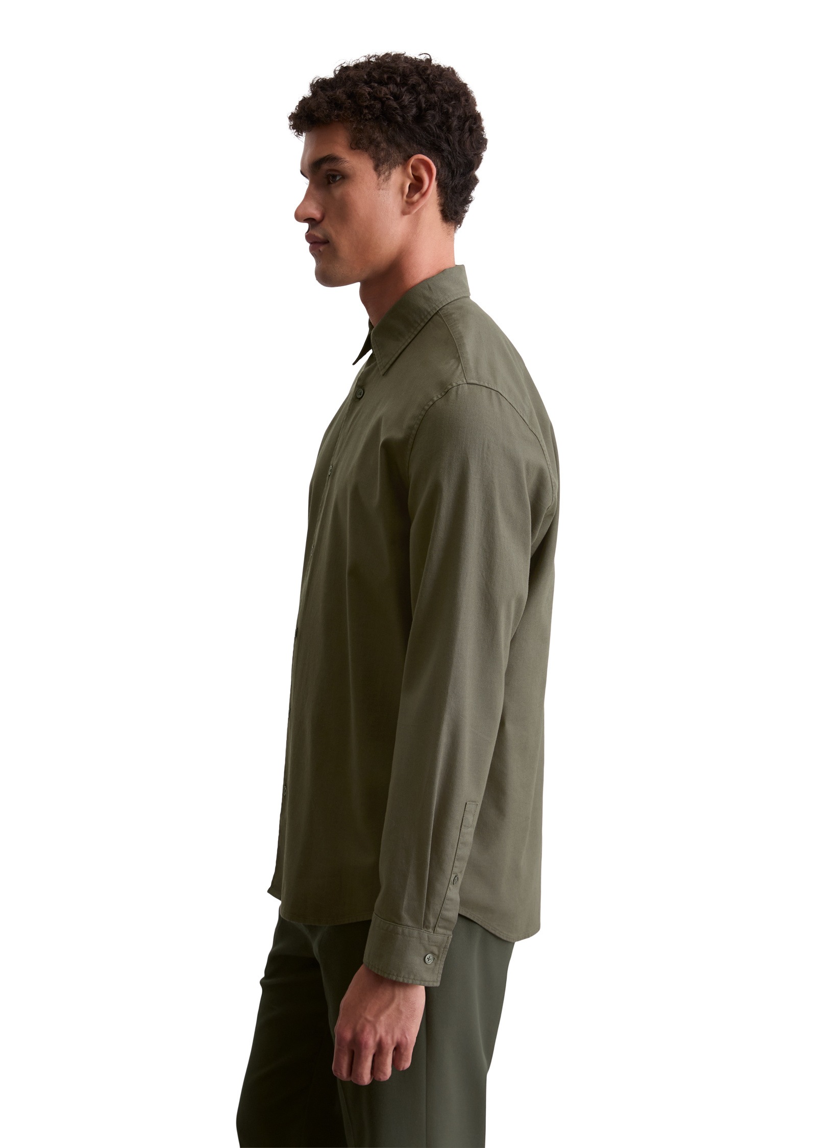 Marc O'Polo Langarmhemd »aus Bio-Baumwolle und TENCEL™ Lyocell«