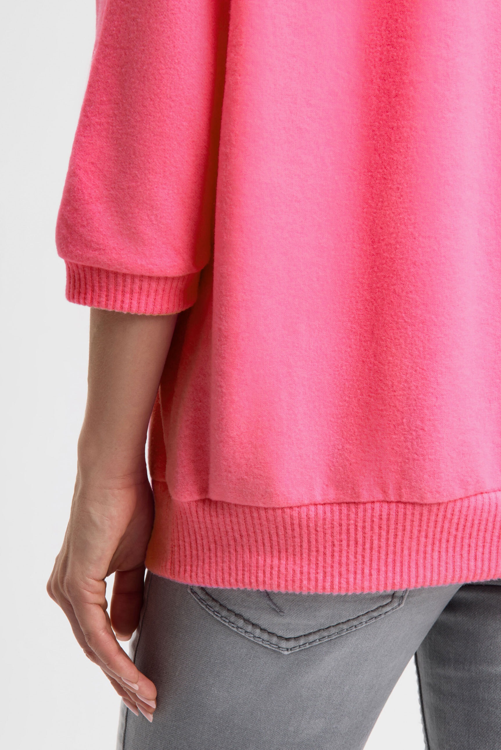 SOCCX Rundhalspullover aus Flauschstrick