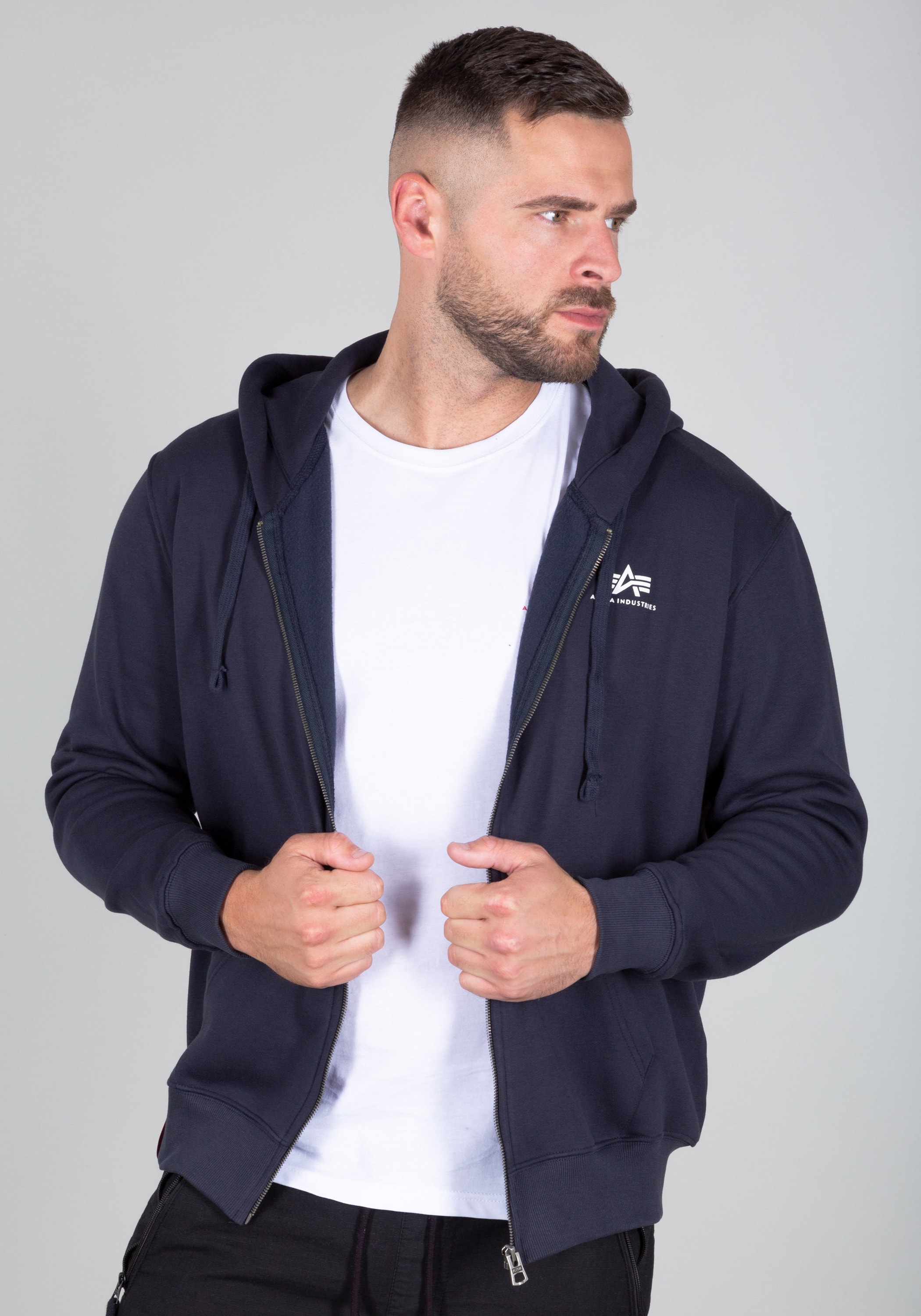 Alpha Industries Hoodie "Basic Zip Hoodie SL" günstig online kaufen