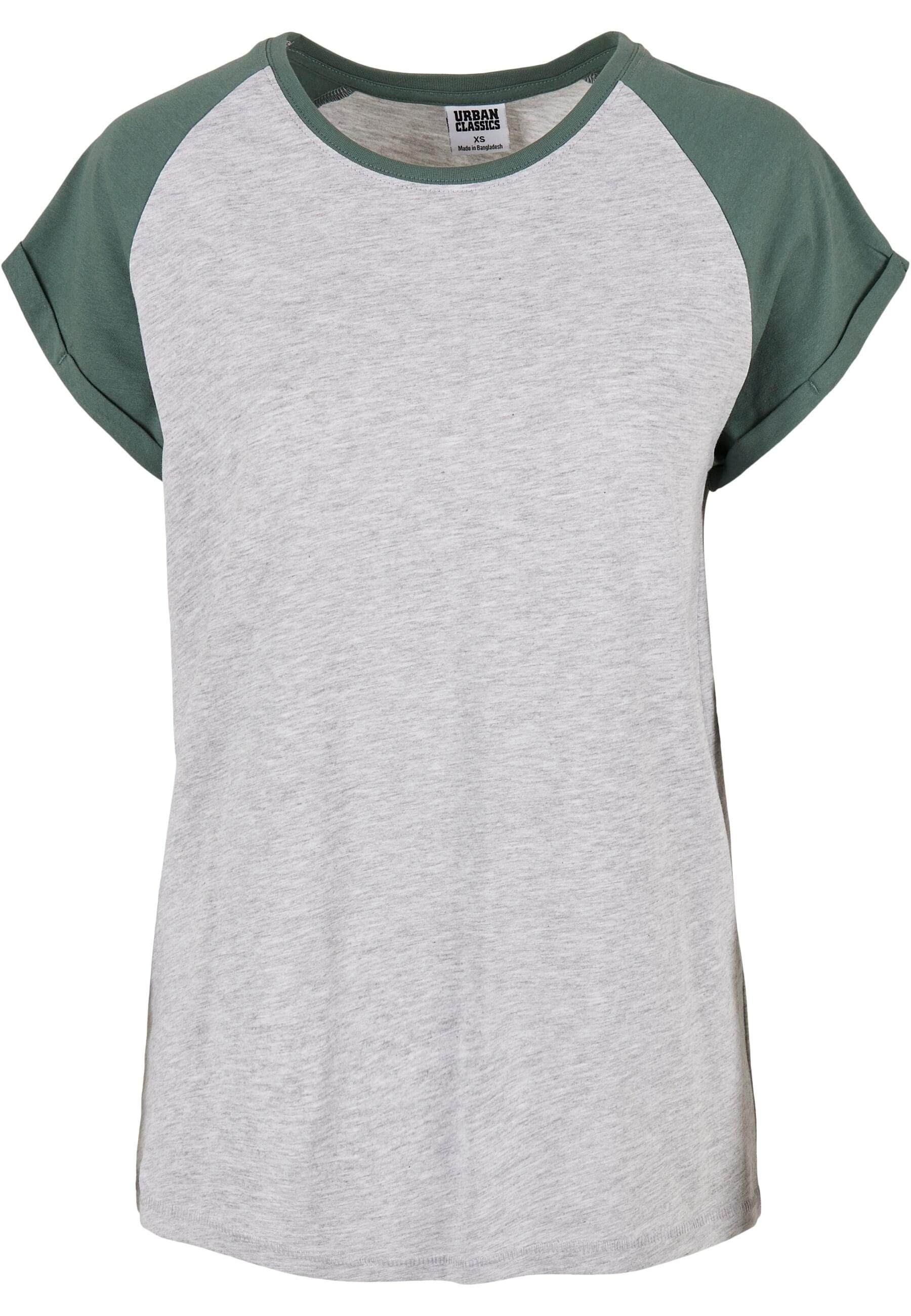 URBAN CLASSICS Kurzarmshirt "Urban Classics Damen Ladies Contrast Raglan Tee"