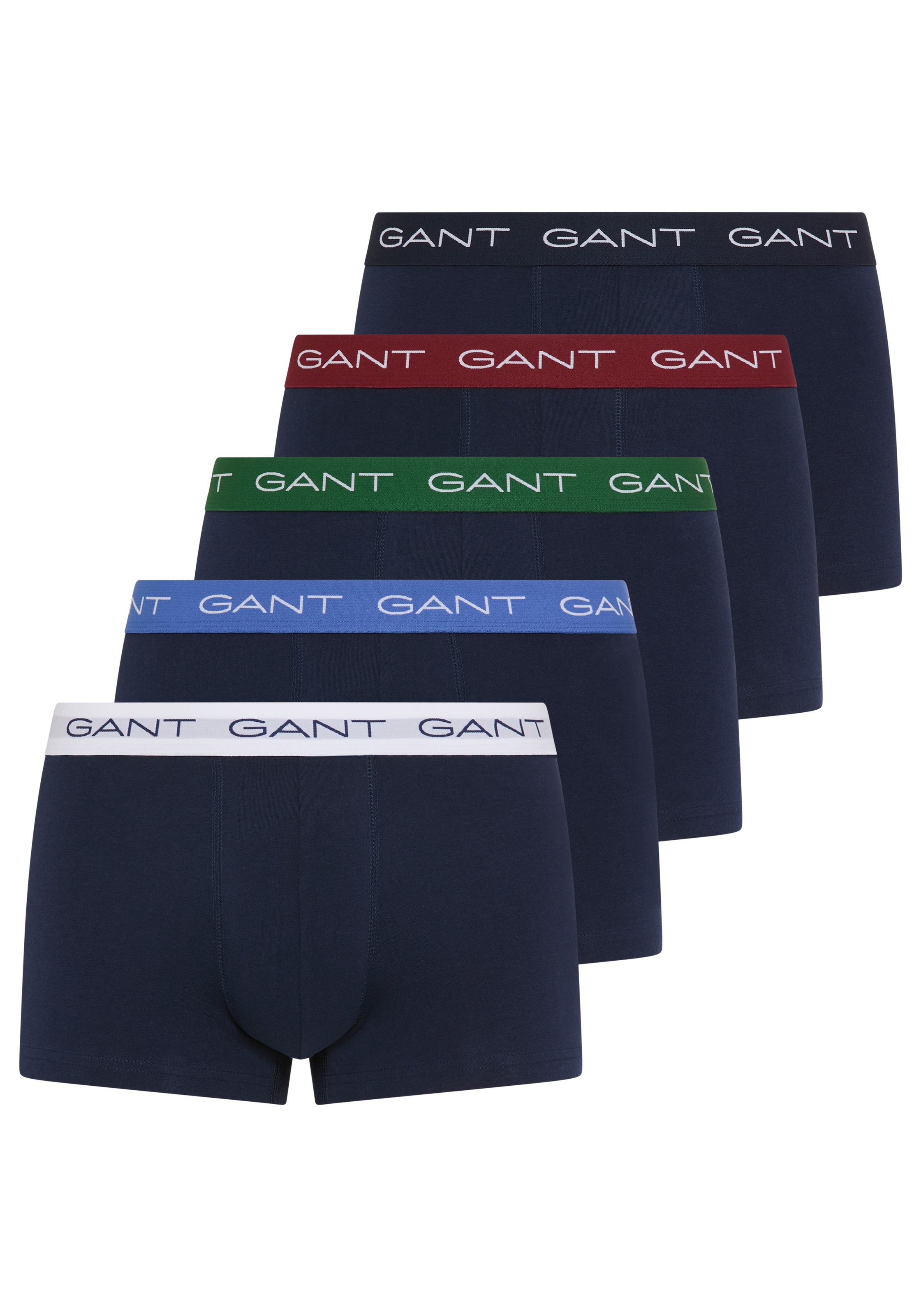Gant Trunk "5-PACK" 5 Stk. tlg., kurzes Bein, elastischer Bund mit Logo, Sl günstig online kaufen