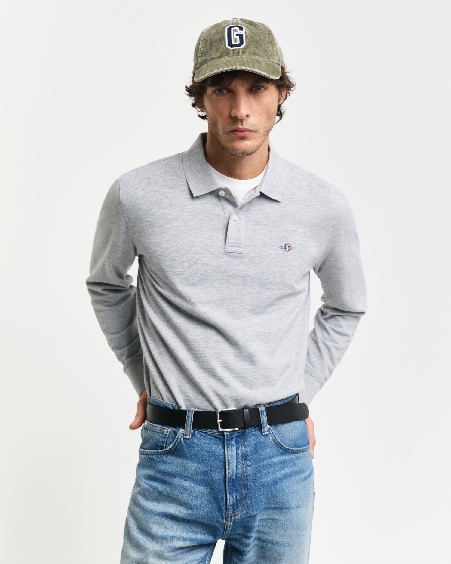 Gant Poloshirt "REG SHIELD LS PIQUE RUGGER", mit Logotickerei auf der Brust günstig online kaufen