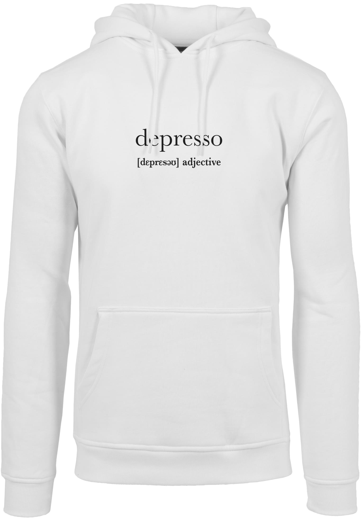 Sweater MISTERTEE "Herren Depresso Hoody" Gr. 4XL, weiß (white) Herren Sweatshirts