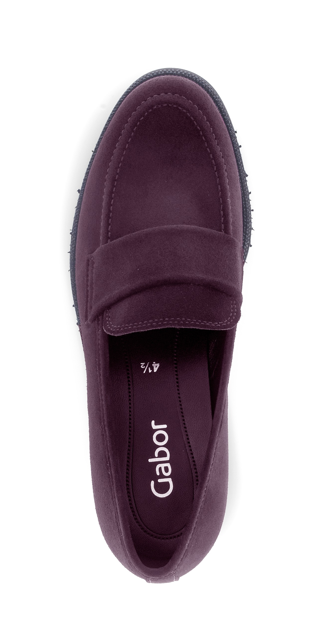 Gabor Loafer, Blockabsatz, Sipper, Businessschuh mit Schucksteinen am Sohlenrand