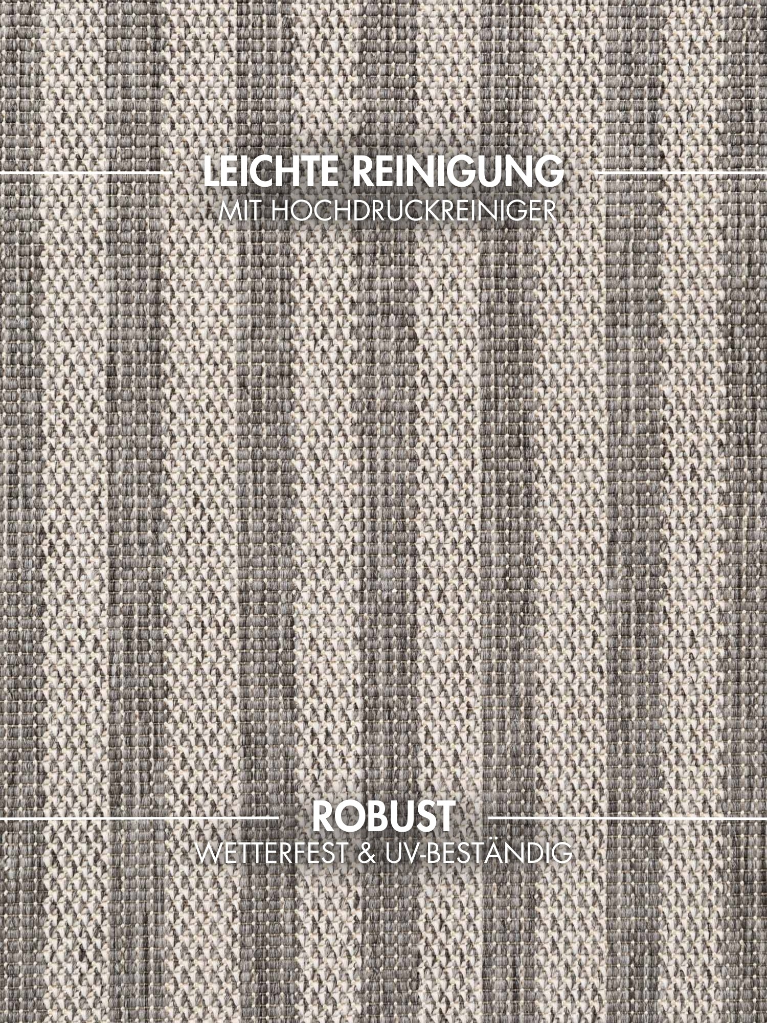 Teppich TED BAKER "Linley, Wendeteppich", grau weiß, B:120cm H:8mm L:170cm, Polypropylen, Teppiche, Teppich, Designteppich, Wetterfest, Pflegeleicht, Modern, Wohnzimmer, Terrasse 3