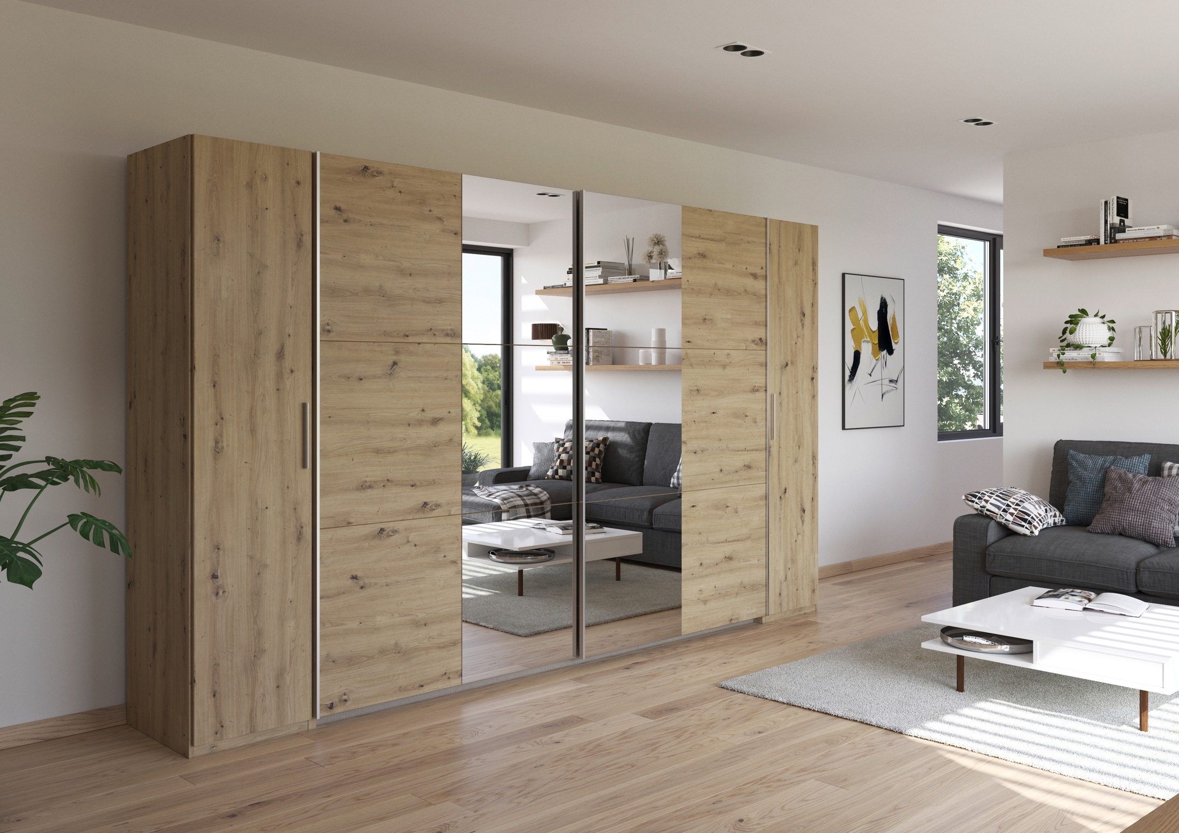 rauch Schwebetürenschrank "Kleiderschrank Drehtürenschrank Schrank Garderob günstig online kaufen