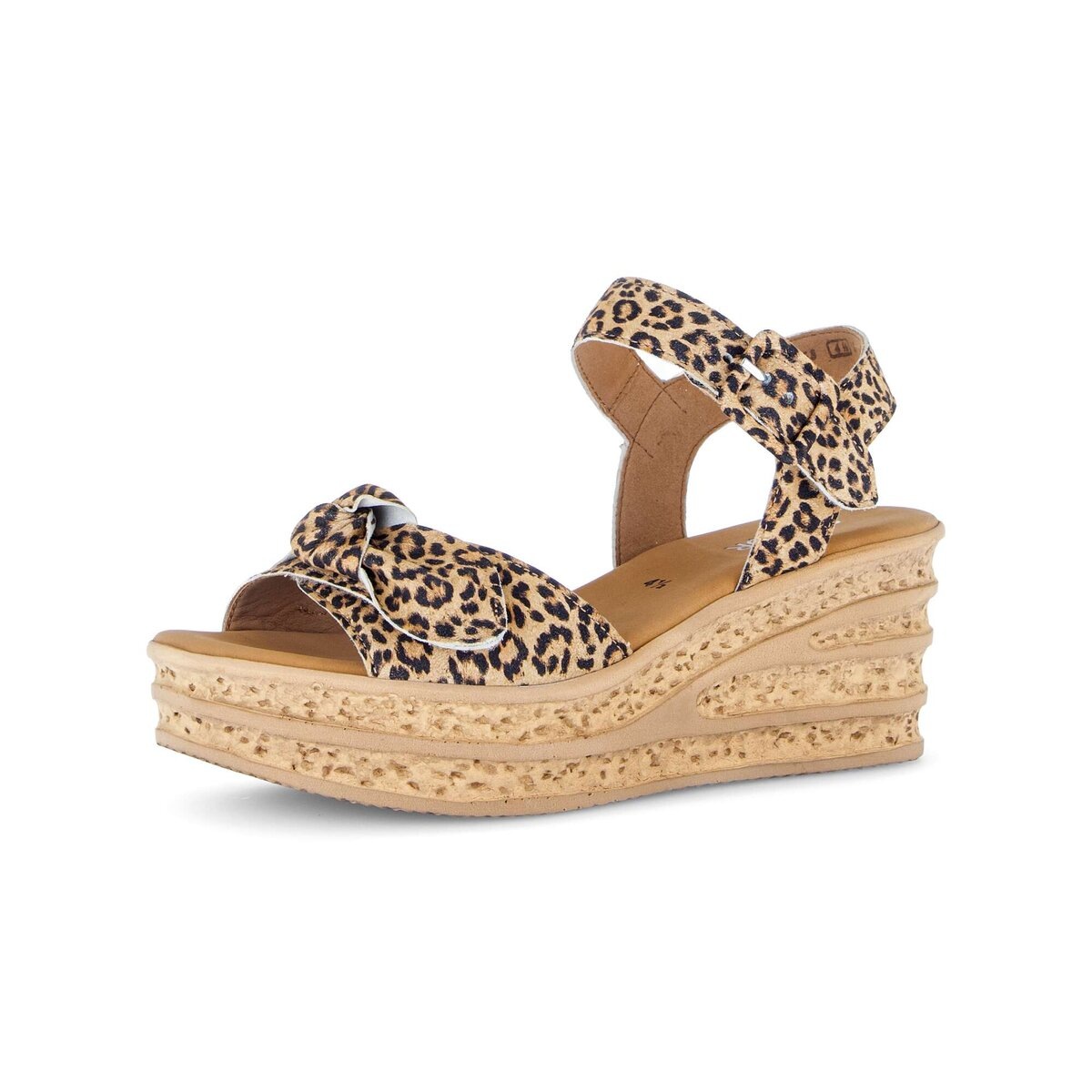 GABOR Damen Keilsandalette "Keilsandalette", Gr. 43beige, Schuhe