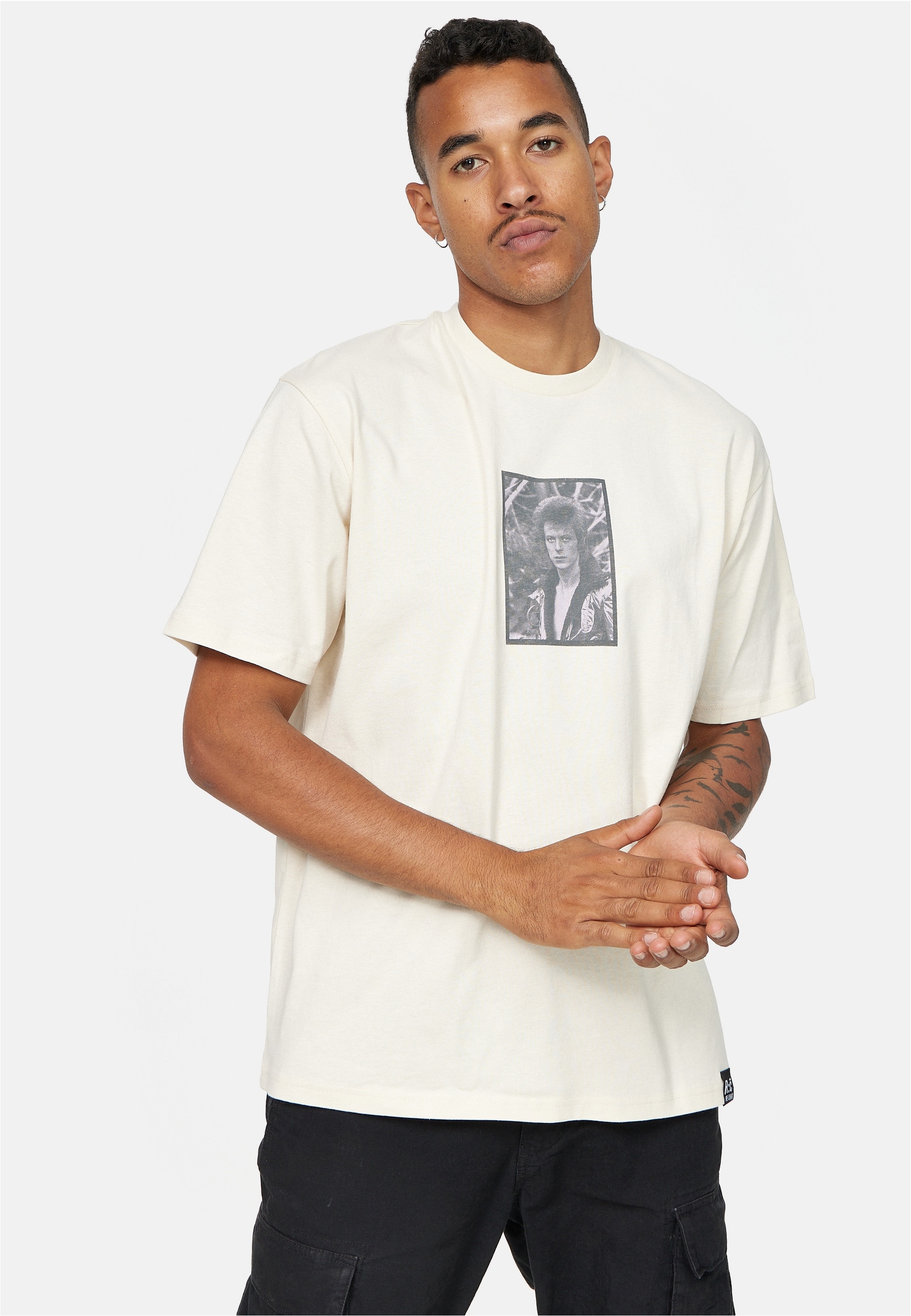 Recovered T-Shirt »David Bowie King Of Rock Relaxed«, (1 tlg.), mit coolem Frontprint