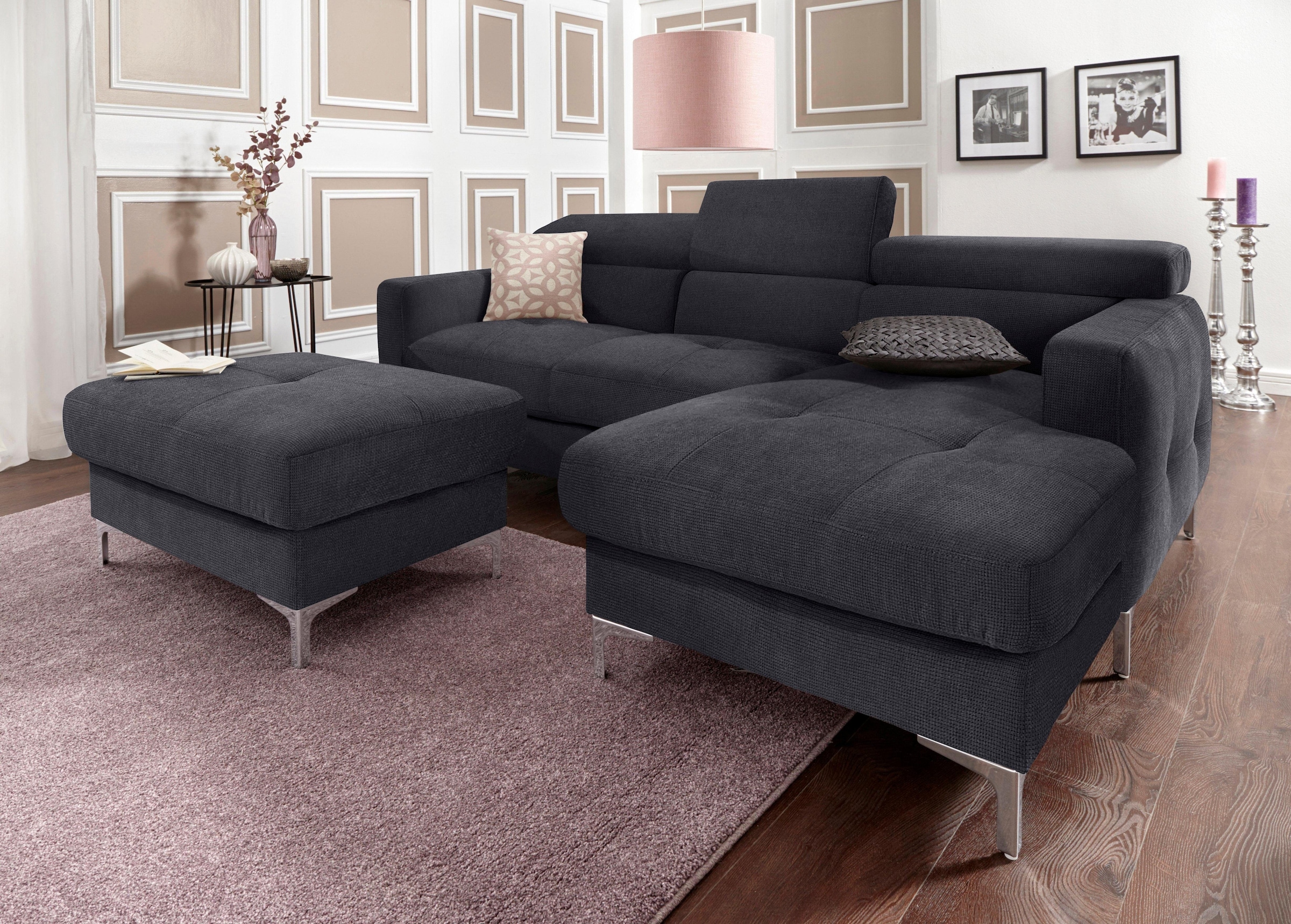 COTTA Polstergarnitur "Sammy L-Form", (Set), Set bestehend aus: Ecksofa mit günstig online kaufen
