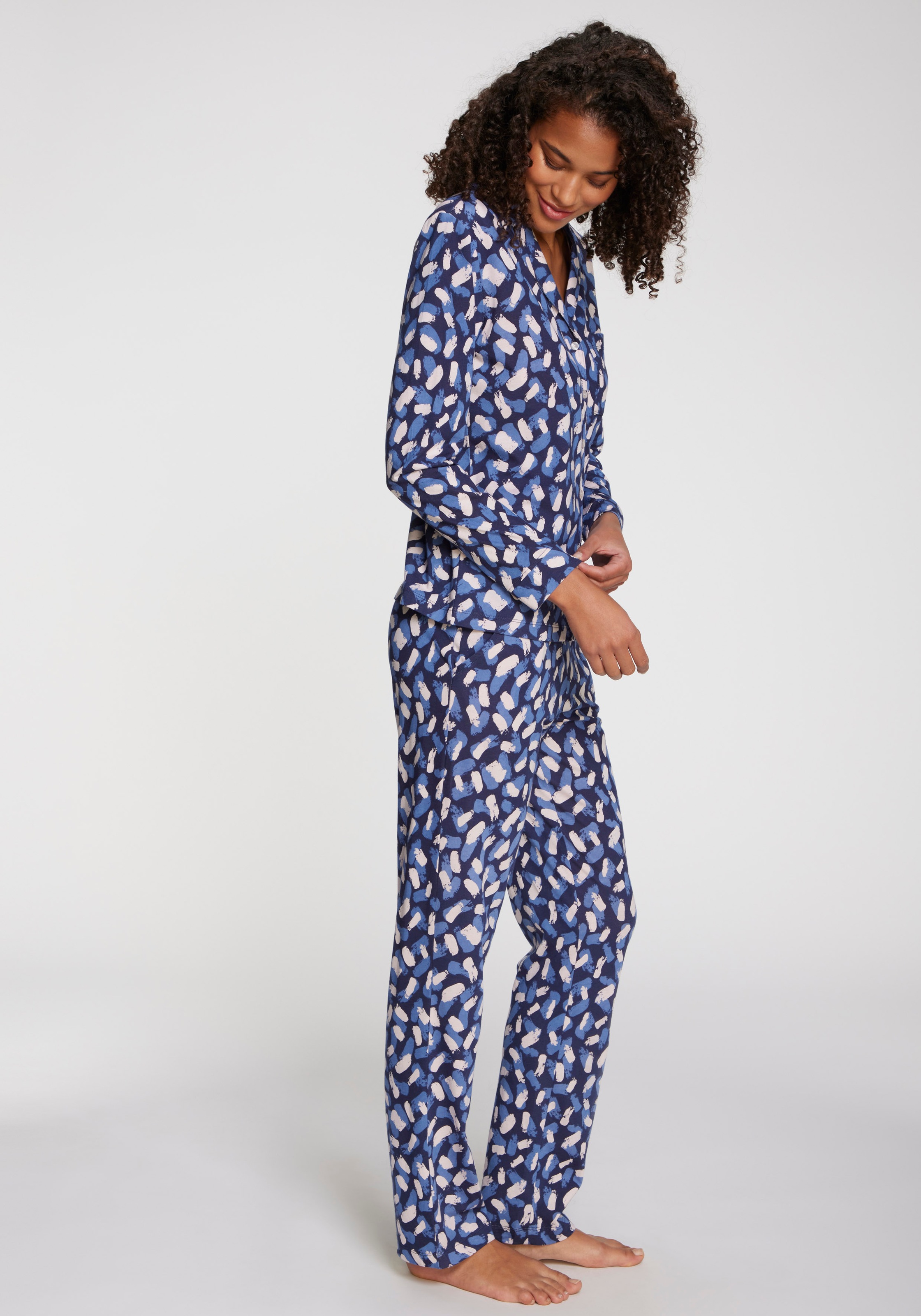 Thumbnail - s.Oliver Pyjamaoberteil Mit schönem Alloverdruck