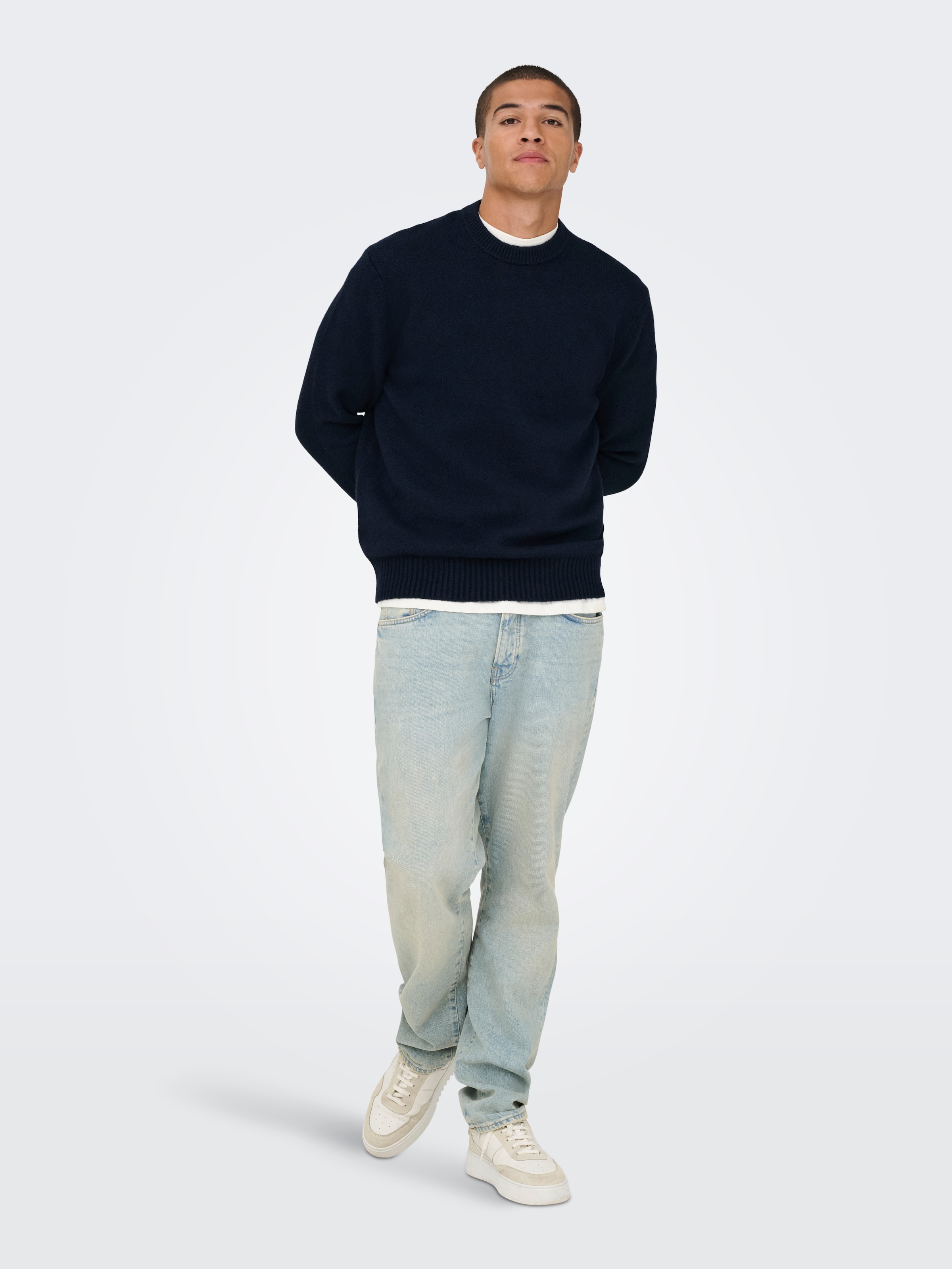 ONLY & SONS Strickpullover »ONSJAMES RLX CREW KNIT«
